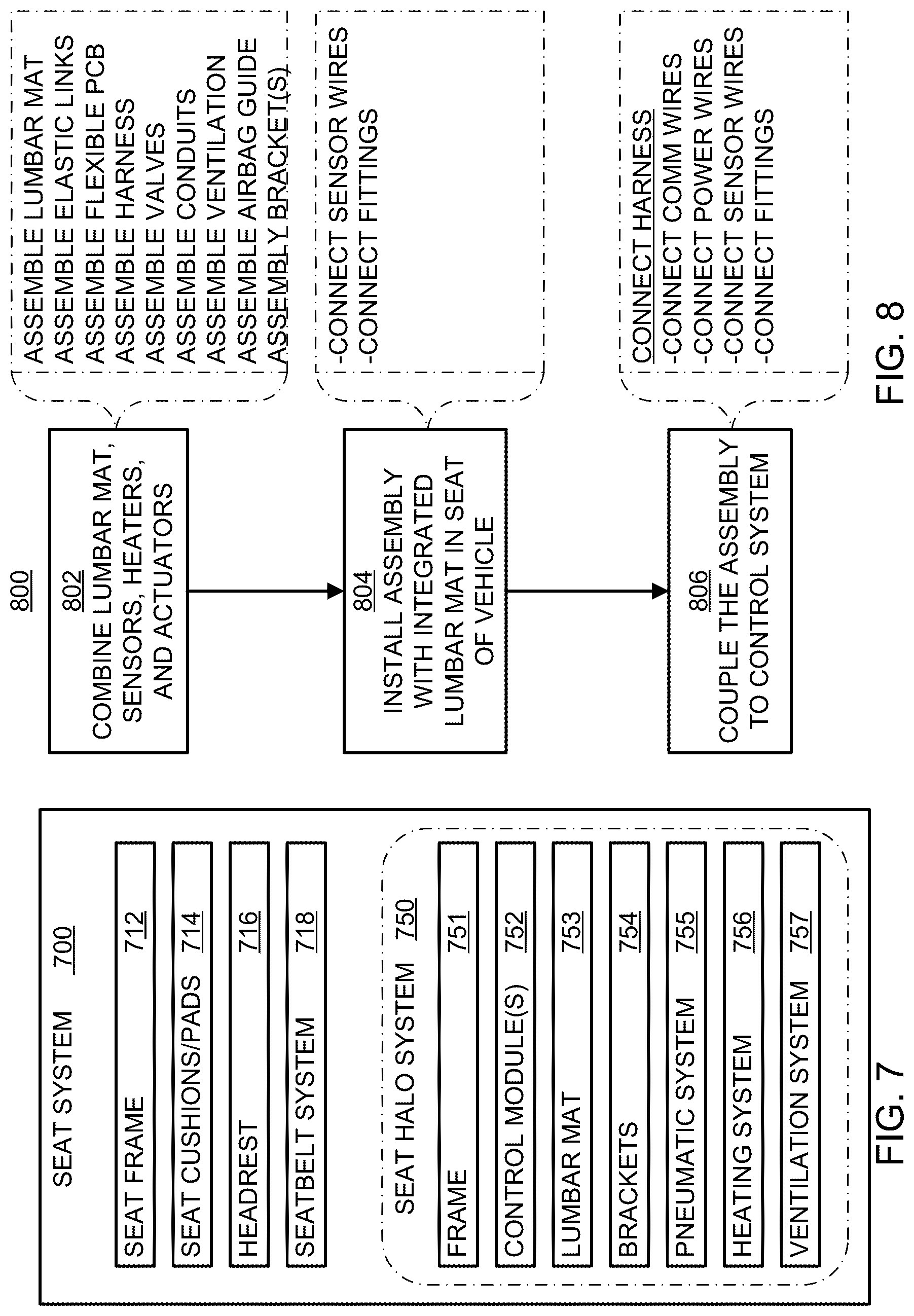 Patent US12319180 Figure 4 – Integrated lumbar mat system