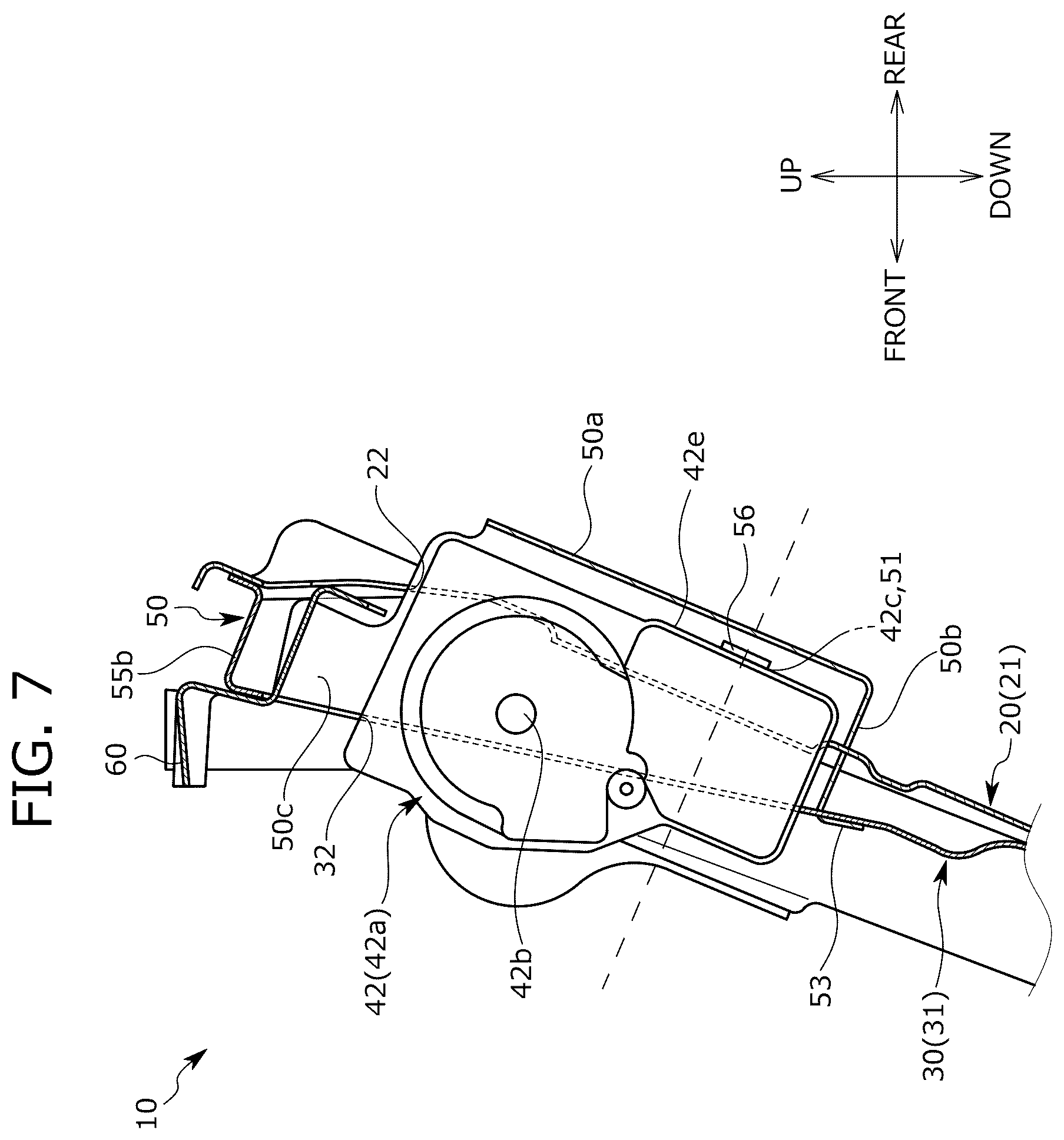 Patent US12319182 Figure 7 – Conveyance seat