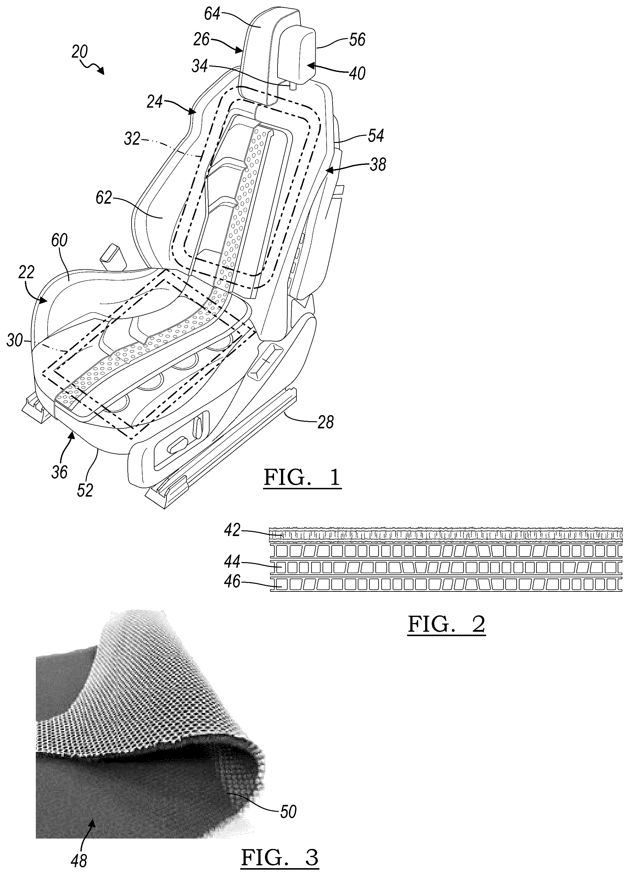 Patent US12319183 — Seat support — Figure 1