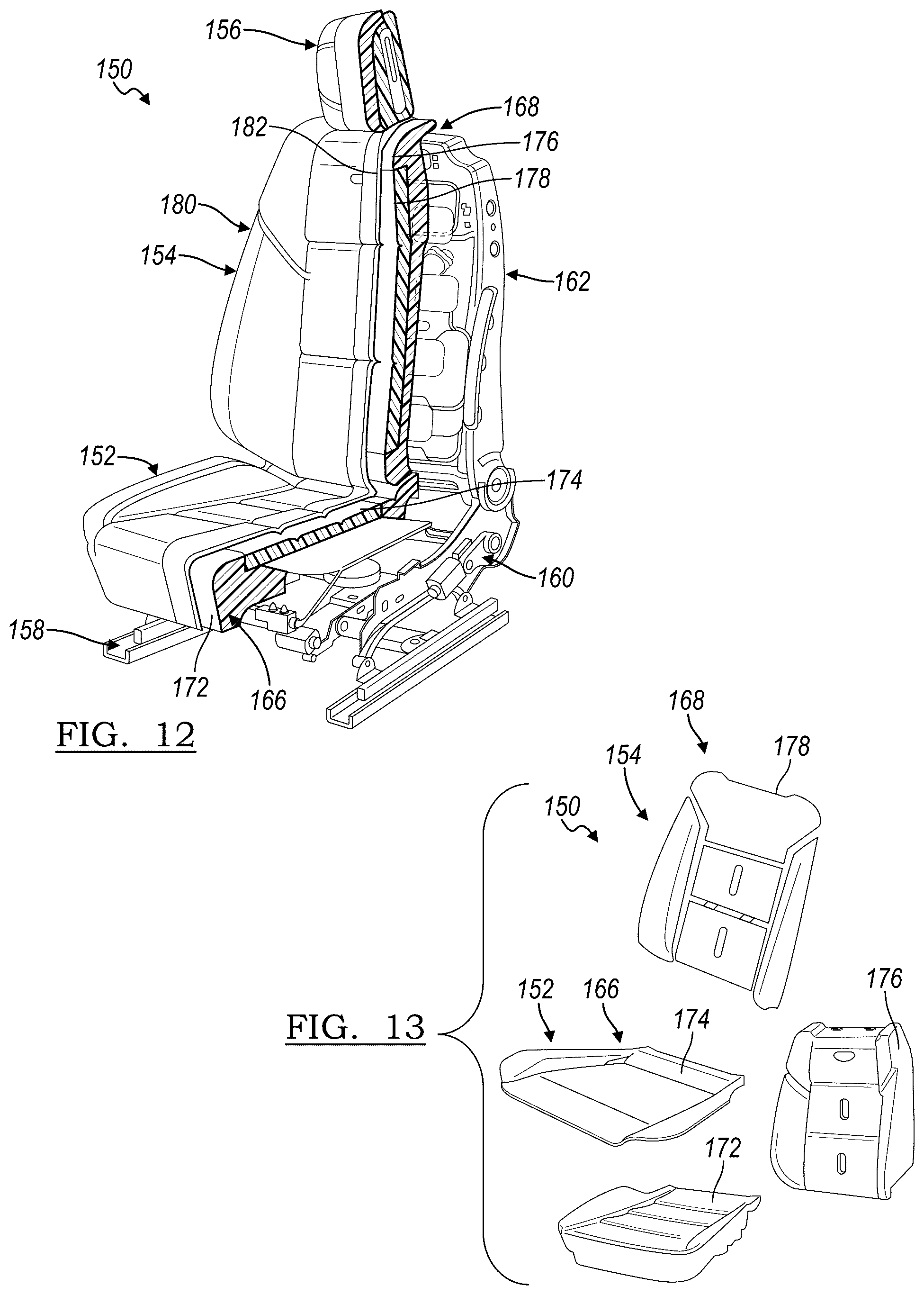 Patent US12319183 Figure 5 – Seat support