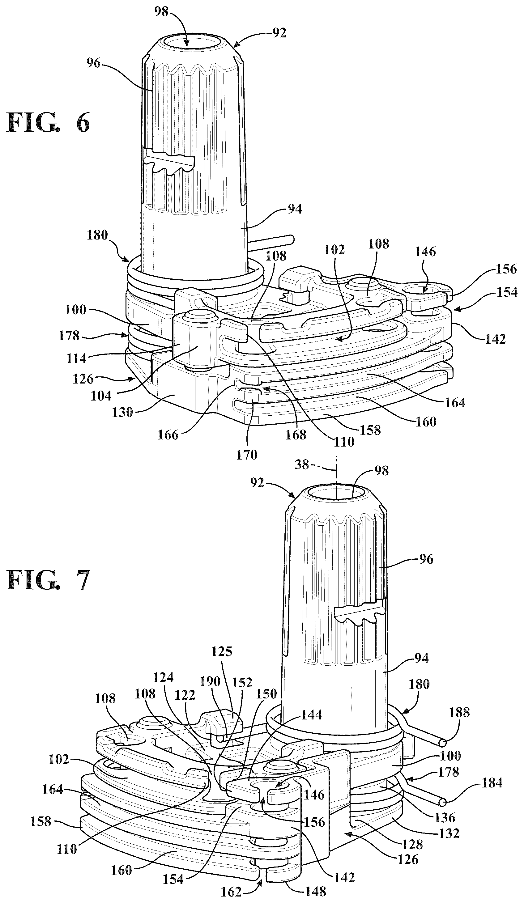 Patent US12319187 Figure 4 – Remote handle assembly with modular pulley arrangement