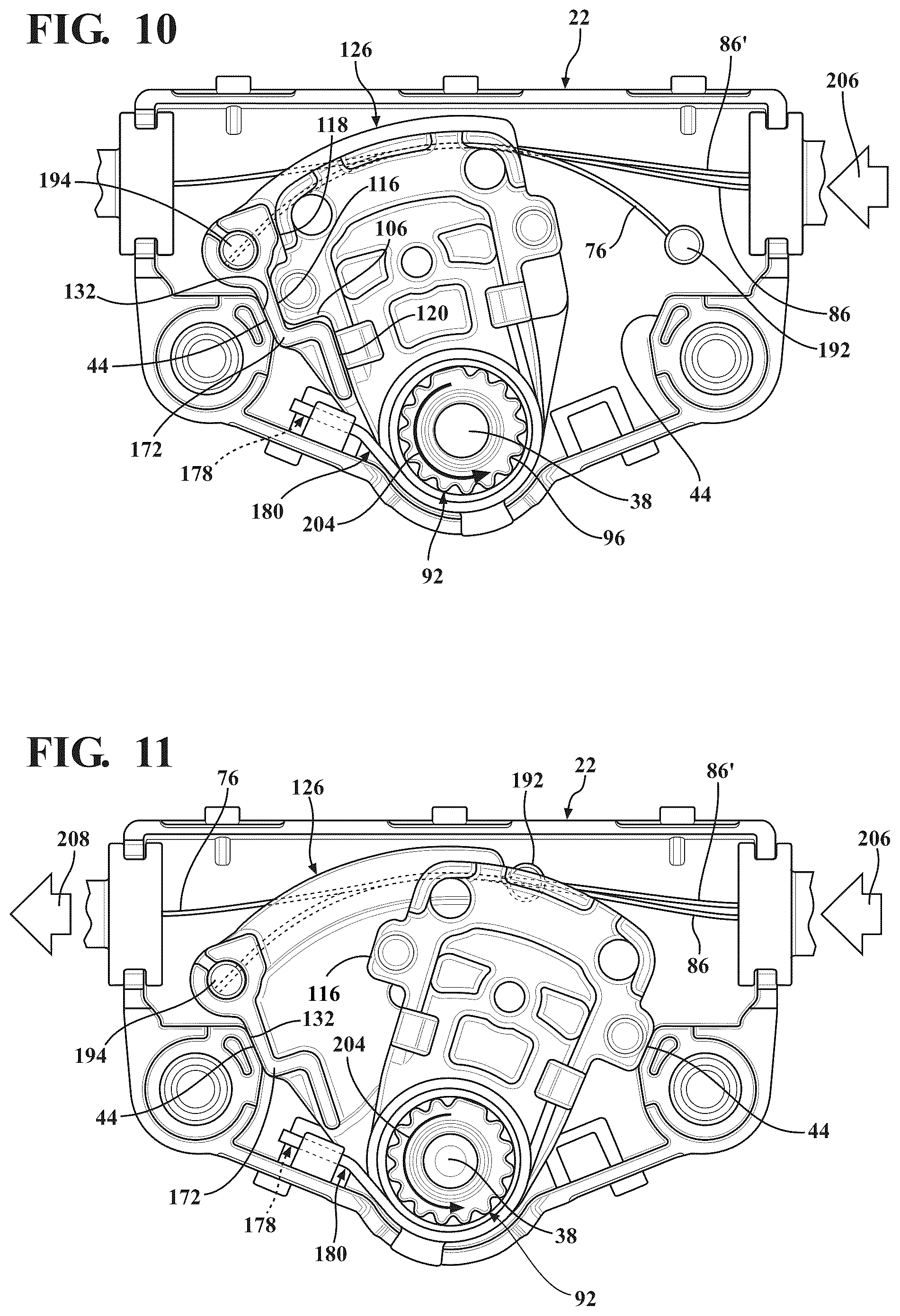 Patent US12319187 Figure 6 – Remote handle assembly with modular pulley arrangement