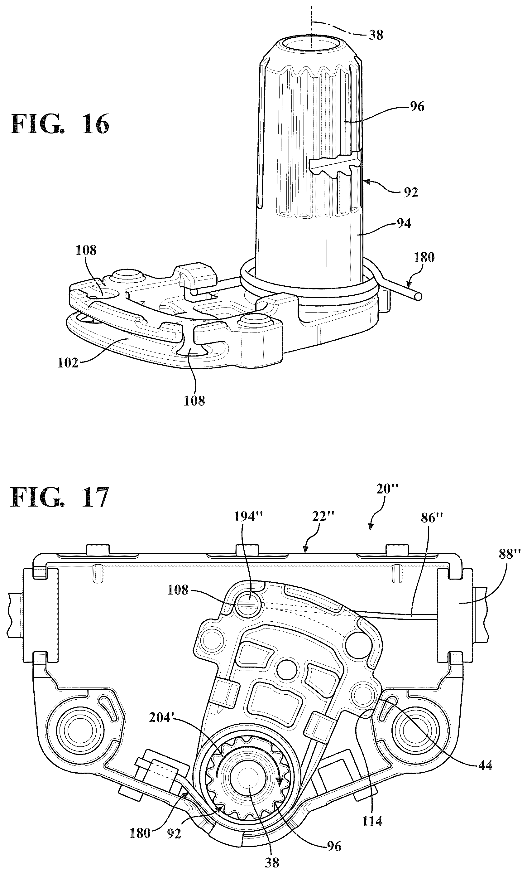 Patent US12319187 Figure 9 – Remote handle assembly with modular pulley arrangement