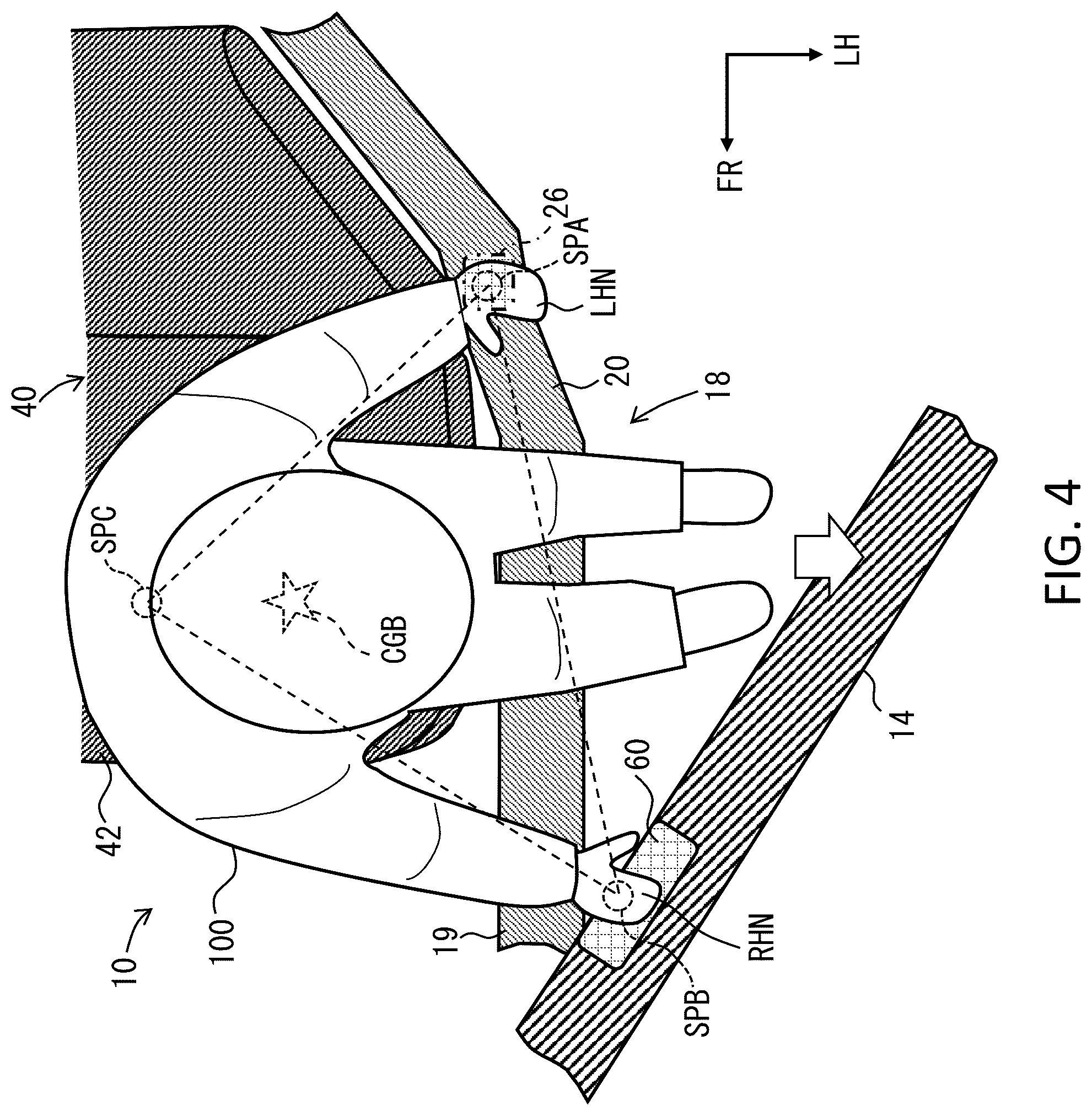 Patent US12319188 Figure 4 – Vehicle entrance structure