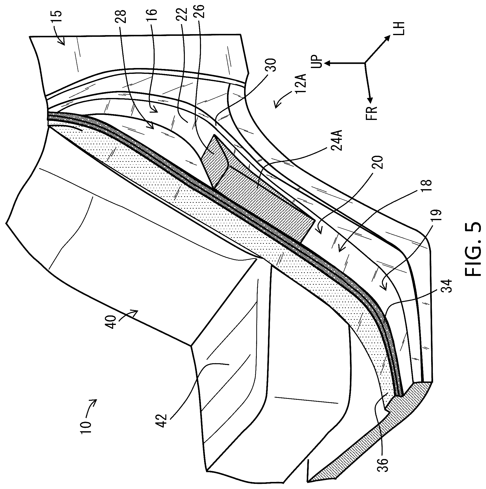 Patent US12319188 Figure 5 – Vehicle entrance structure