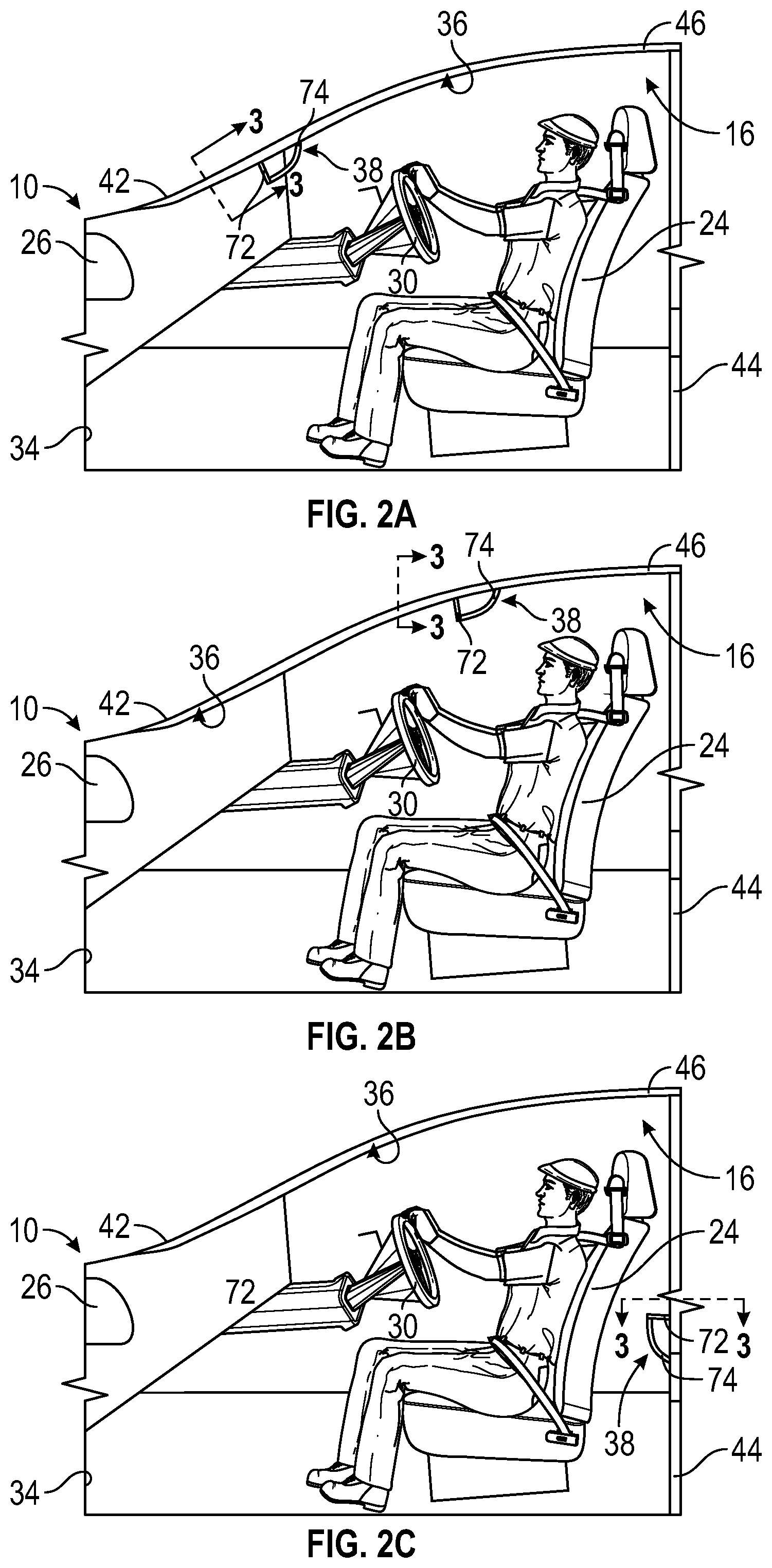 Patent US12319189 Figure 2 – Translatable assist handle for a vehicle