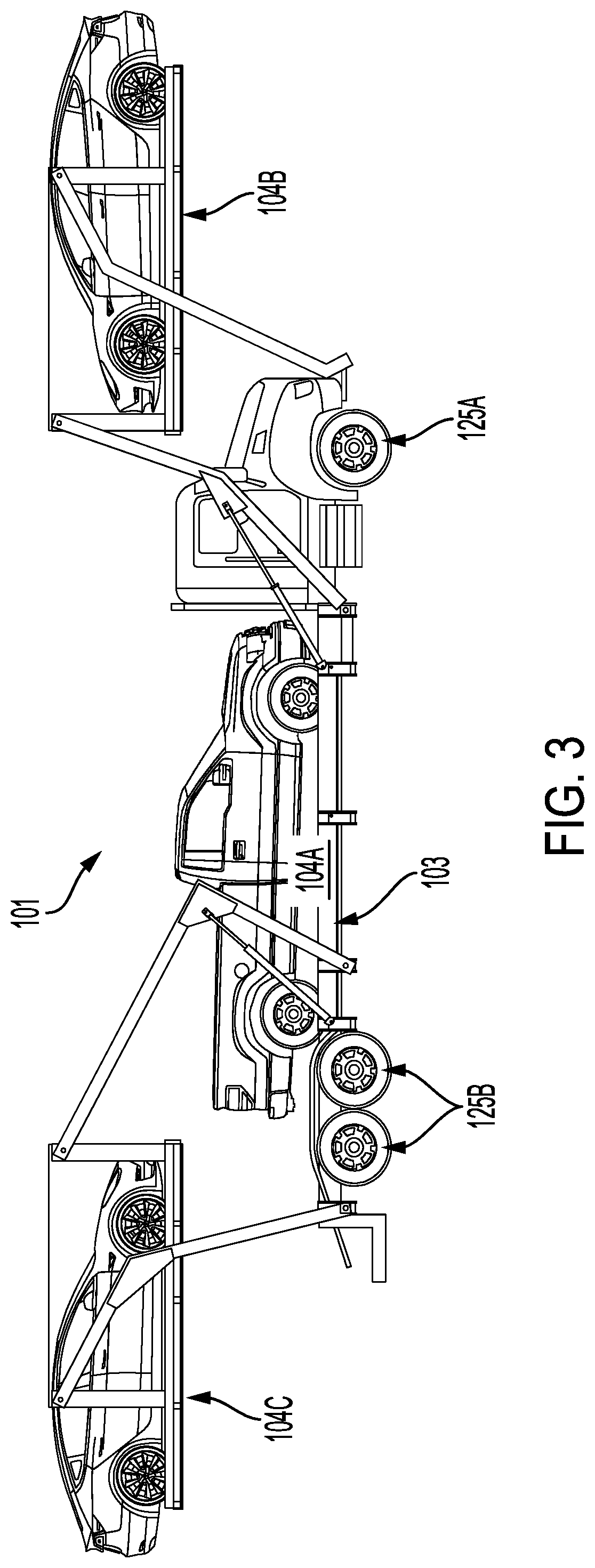 Patent US12319192 Figure 3 – Loading and transport system with independently accessed loading positions