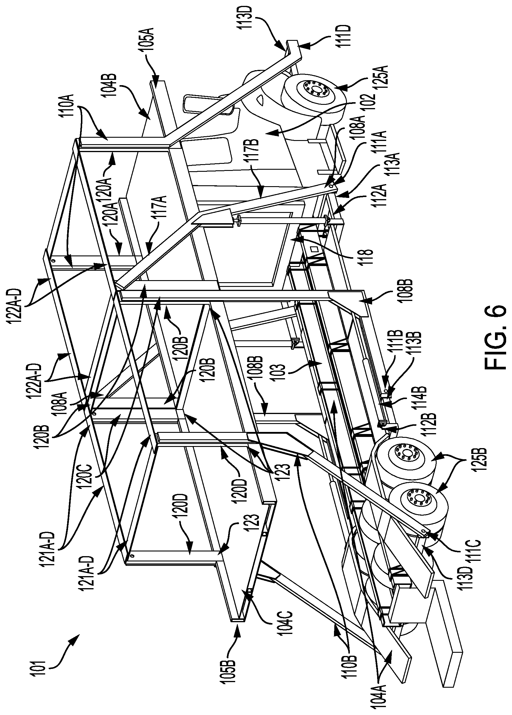 Patent US12319192 Figure 6 – Loading and transport system with independently accessed loading positions
