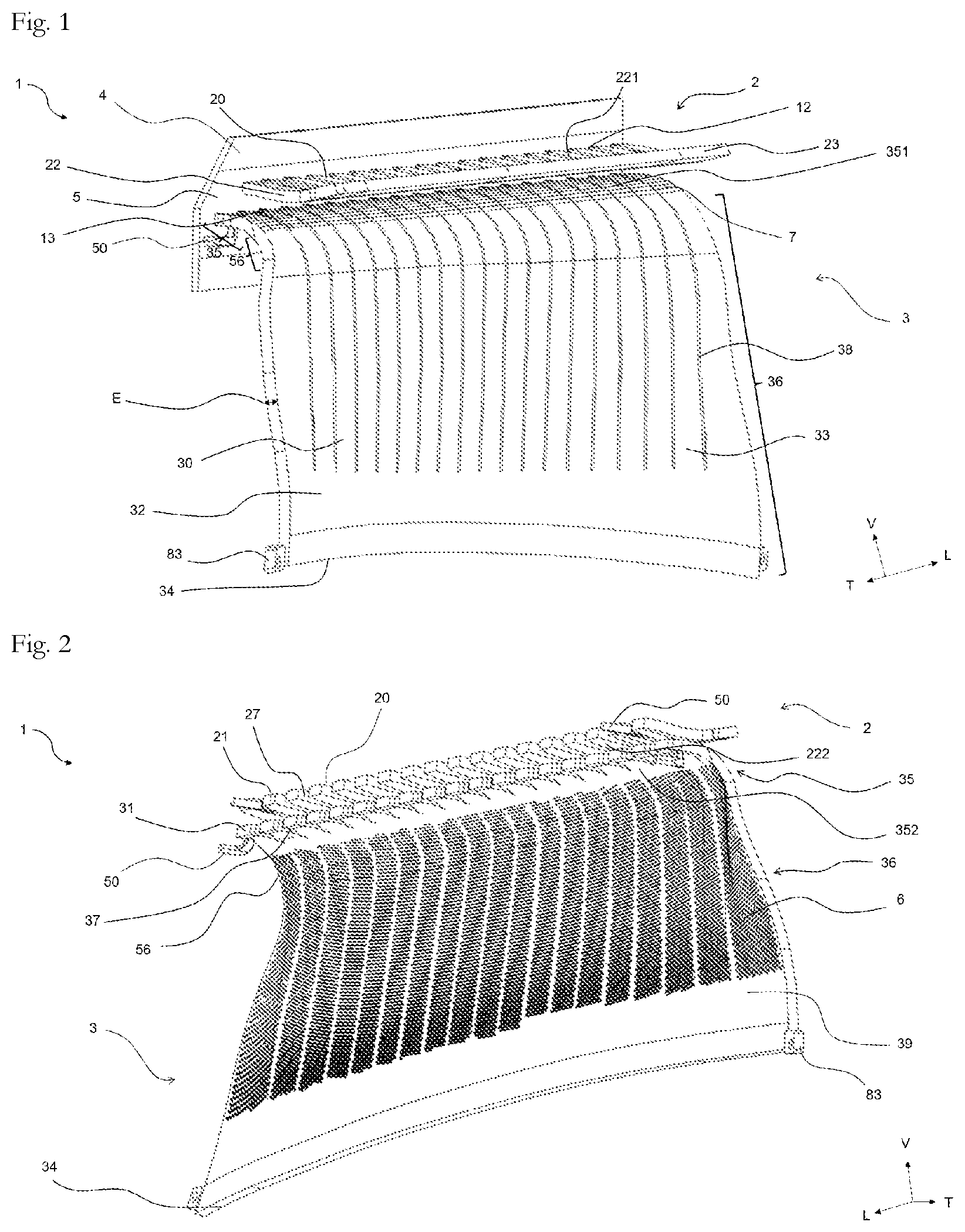 Patent US12319198 Figure 1 – Interior-lighting device for a vehicle