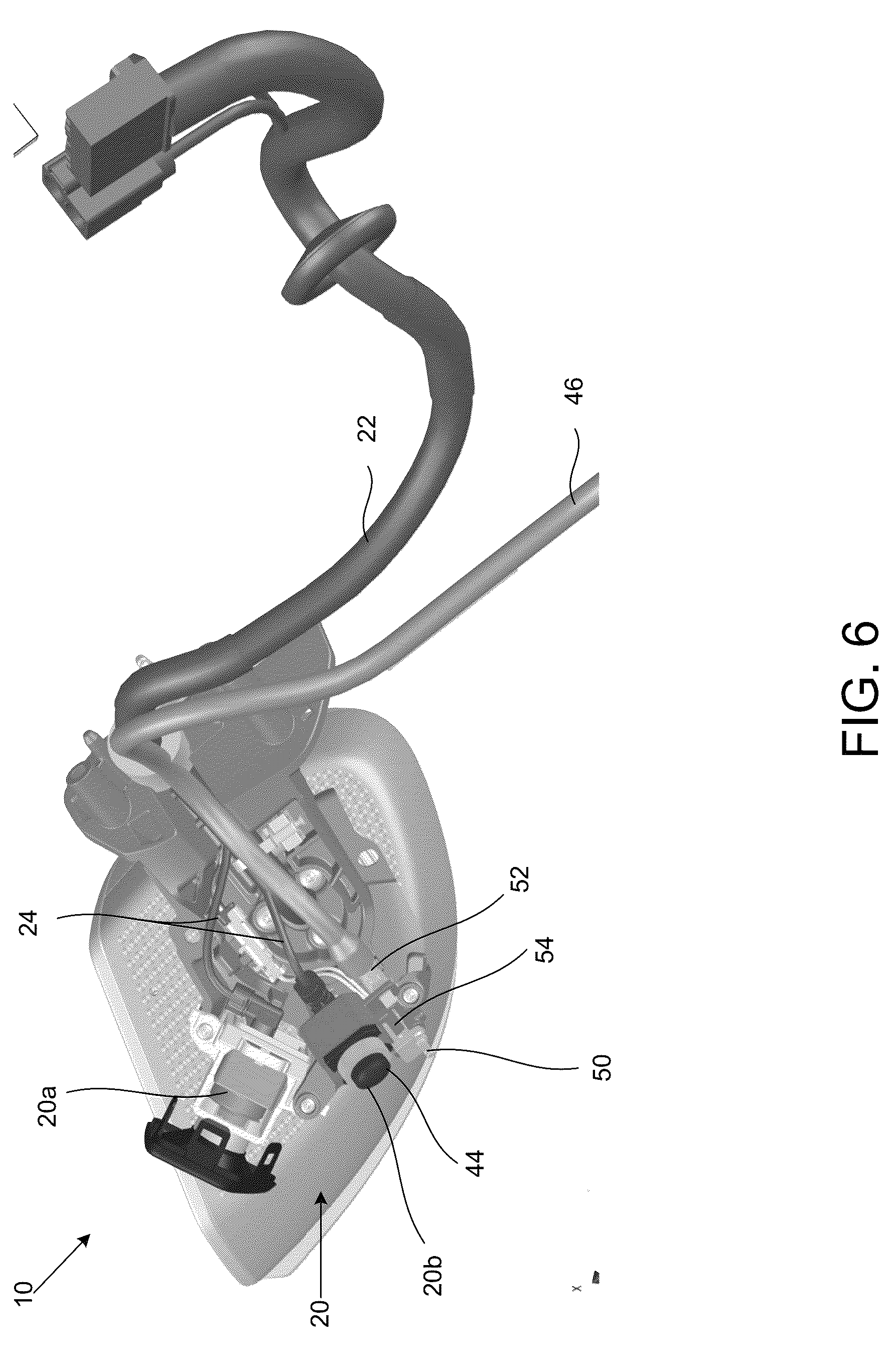 Patent US12319201 Figure 6 – Vehicular rearview mirror assembly with cameras
