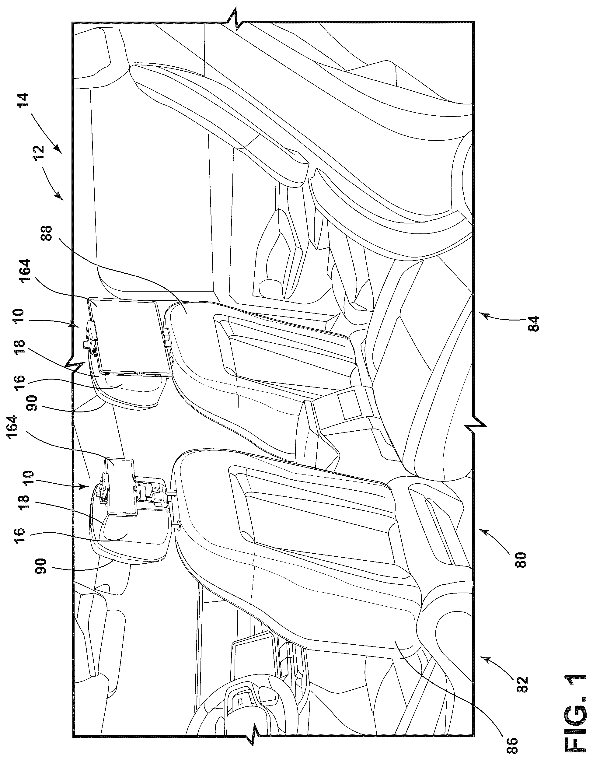 Patent US12319204 Figure 1 – Personal device holder