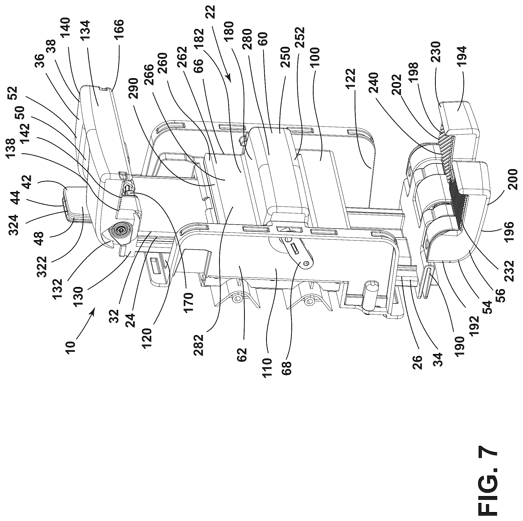 Patent US12319204 Figure 7 – Personal device holder