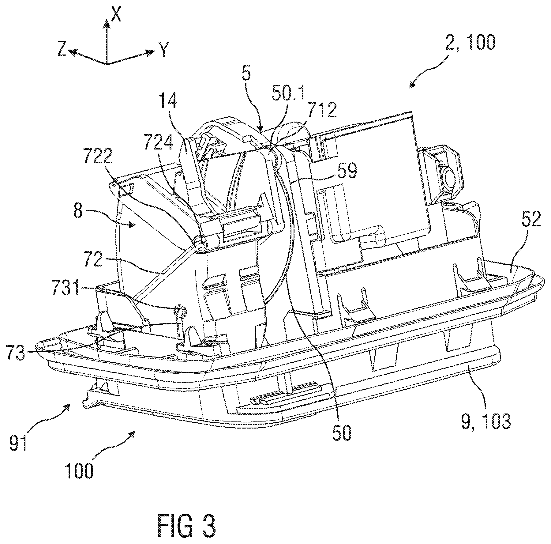 Patent US12319205 Figure 3 – Device for a vehicle and vehicle