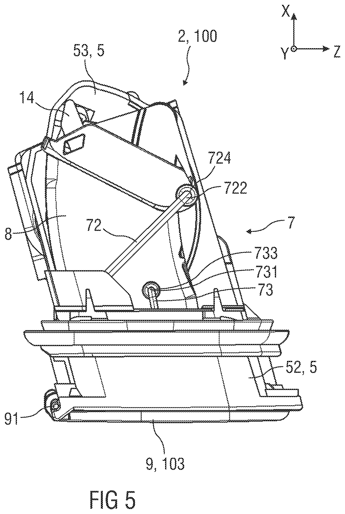 Patent US12319205 Figure 5 – Device for a vehicle and vehicle