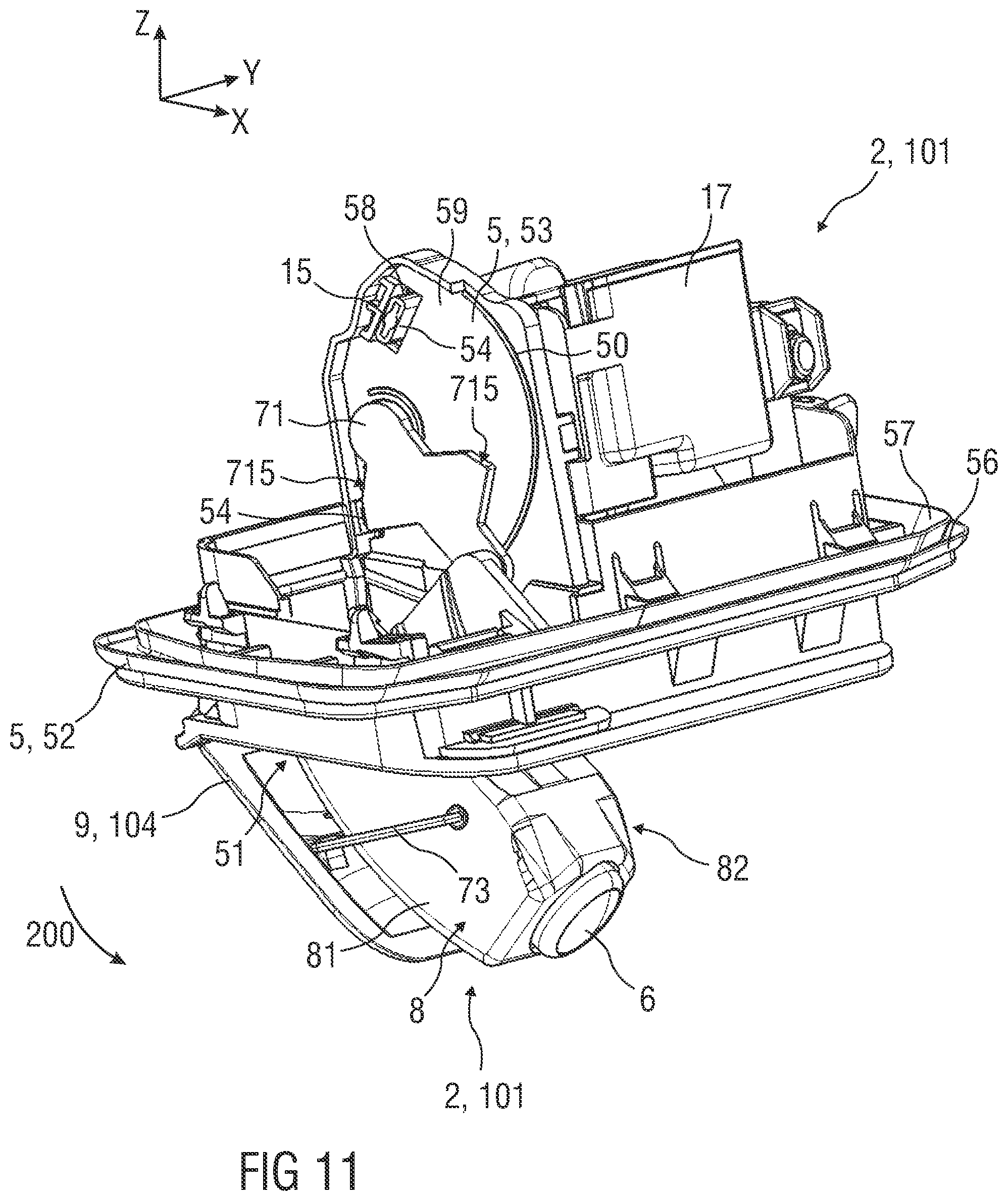 Patent US12319205 Figure 11 – Device for a vehicle and vehicle