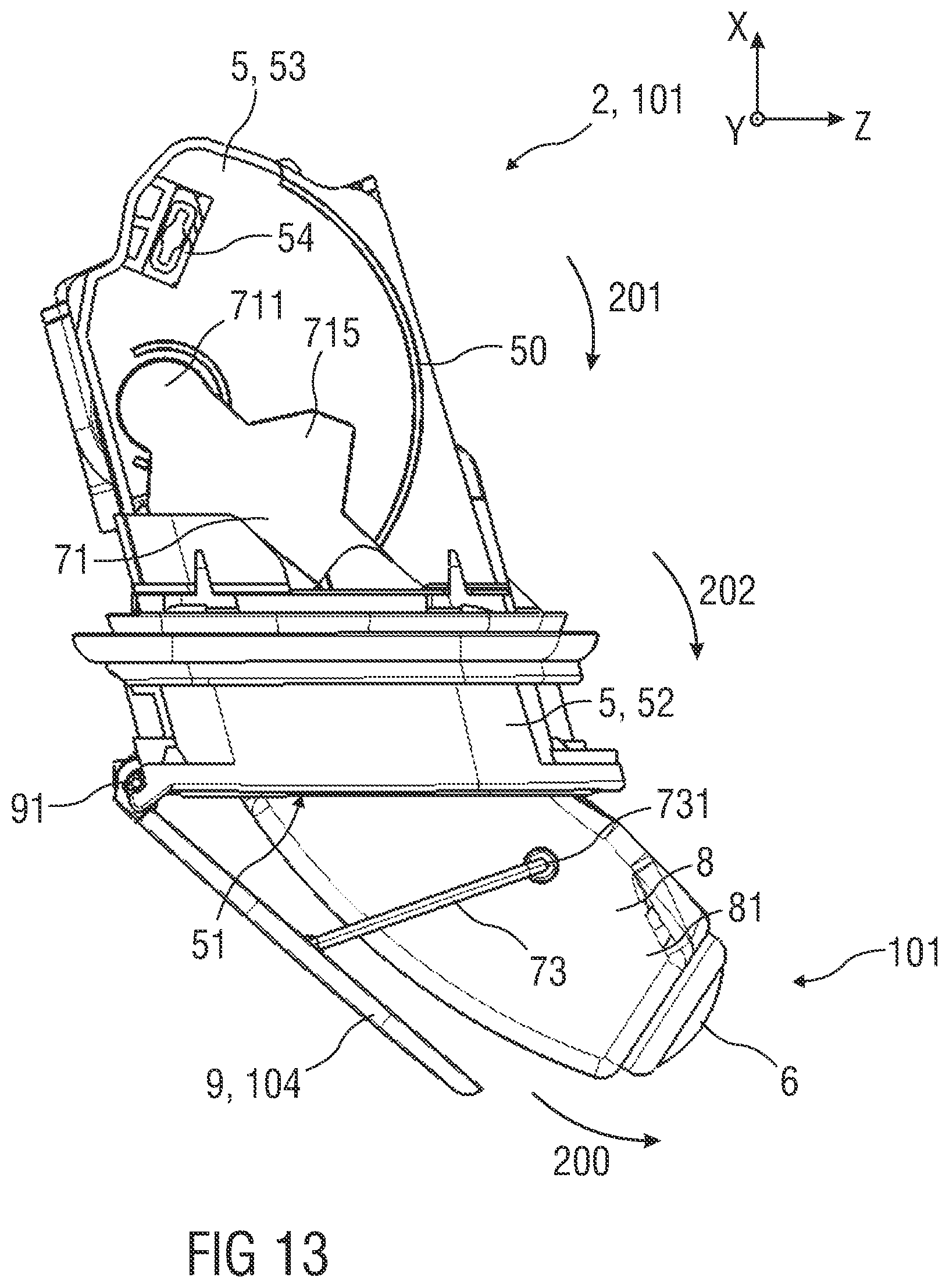 Patent US12319205 Figure 13 – Device for a vehicle and vehicle