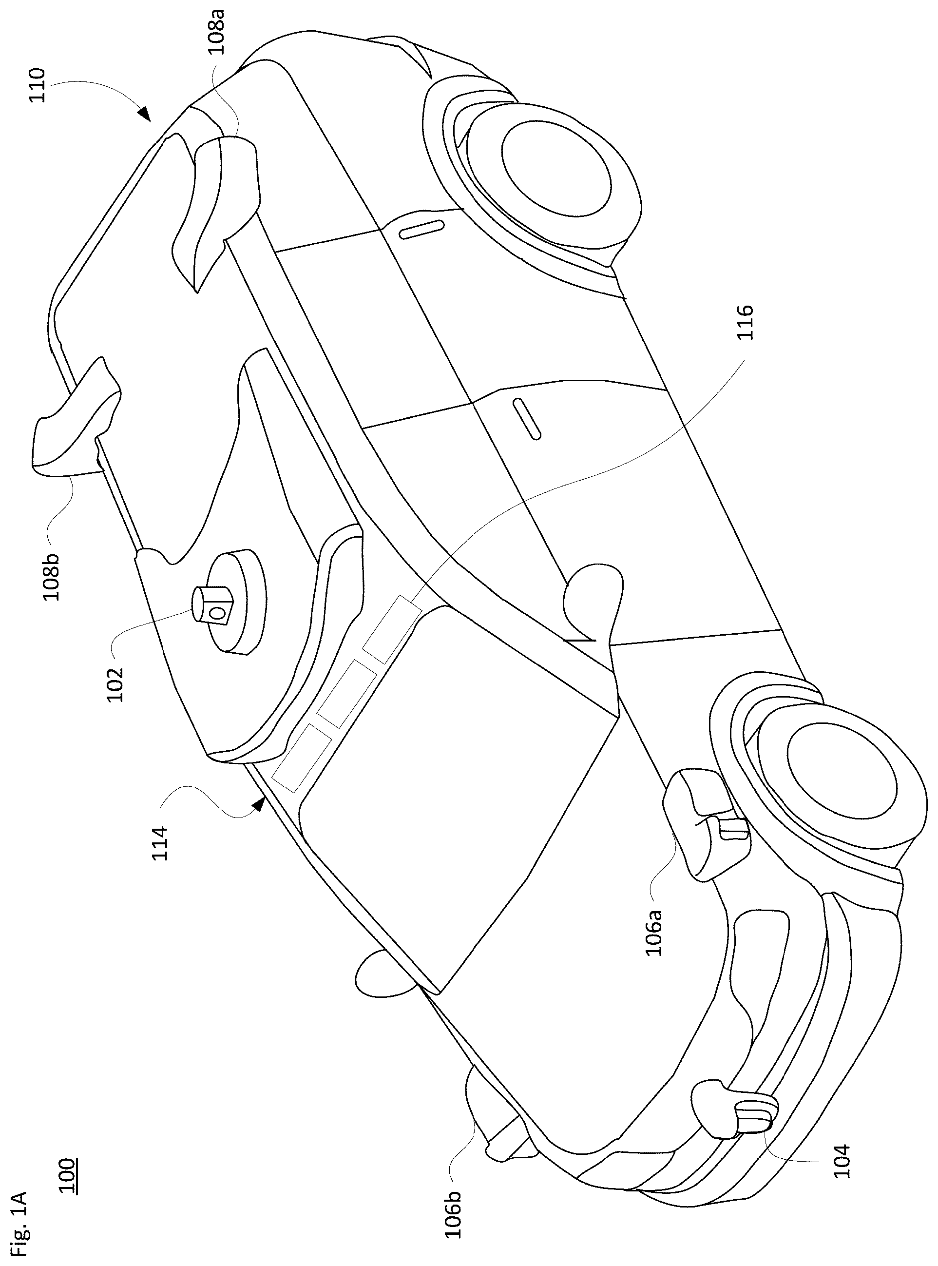 Patent US12319206 Figure 1 – Interior camera system for a self driving car