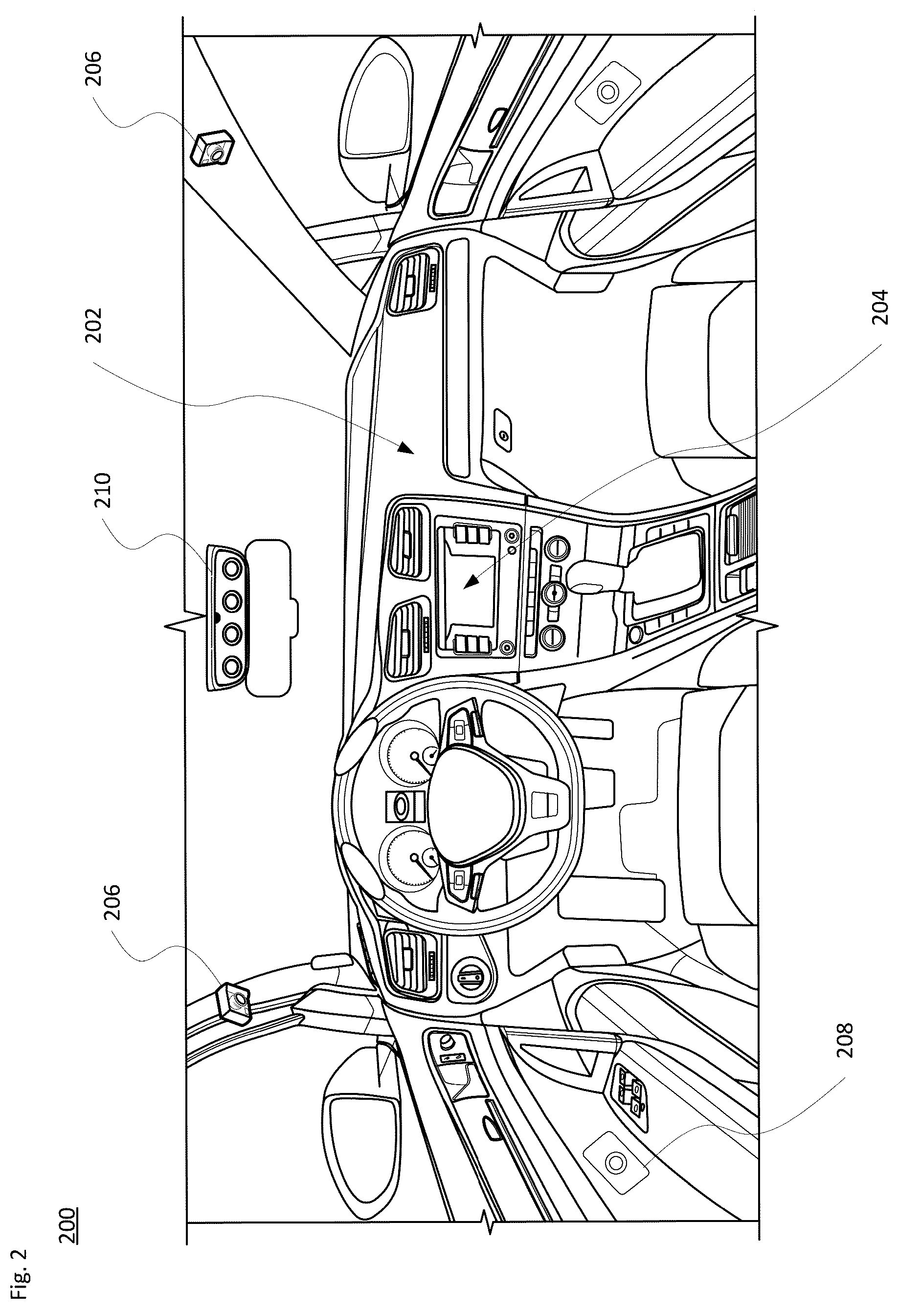 Patent US12319206 Figure 3 – Interior camera system for a self driving car