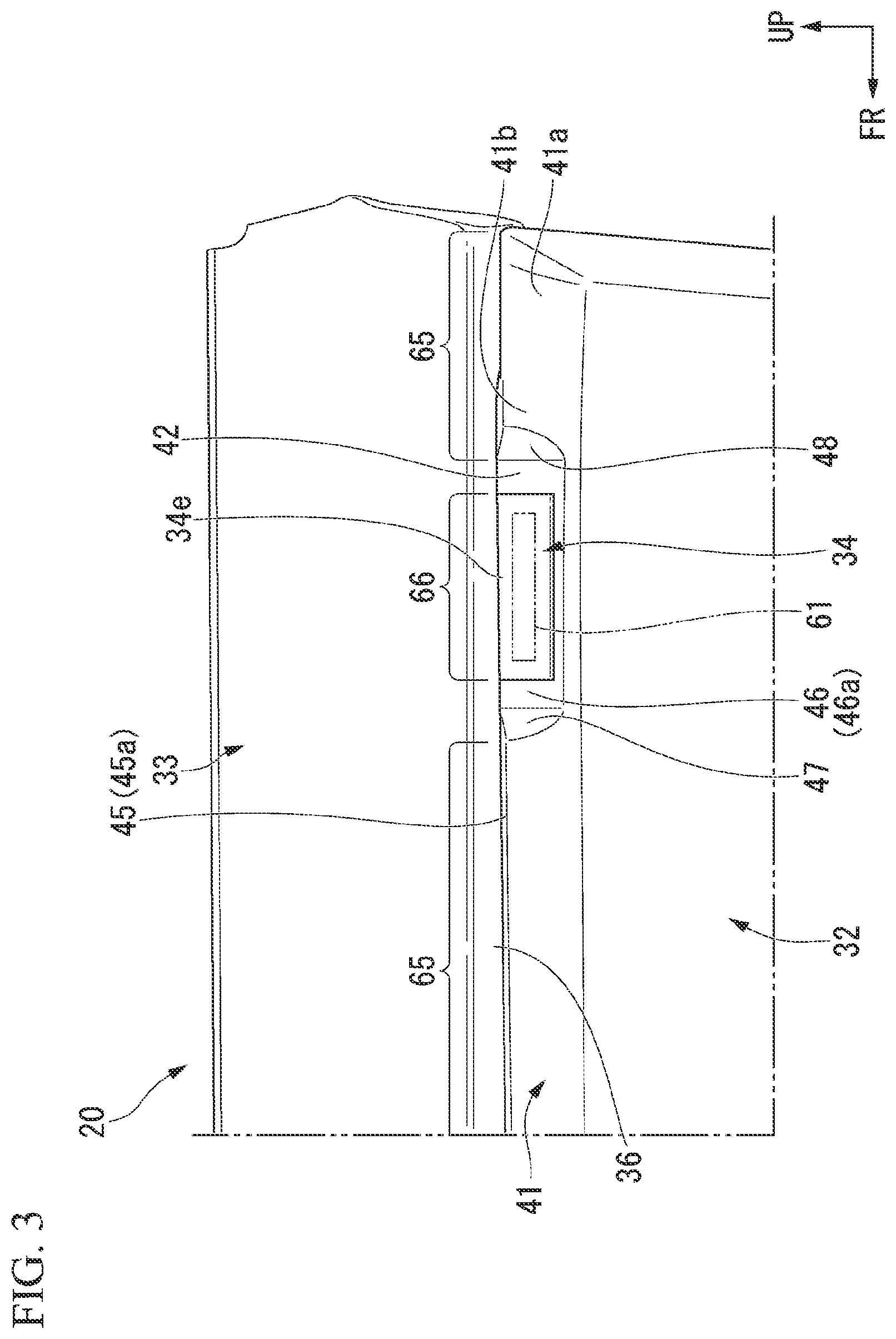 Patent US12319207 Figure 3 – Interior member for vehicle