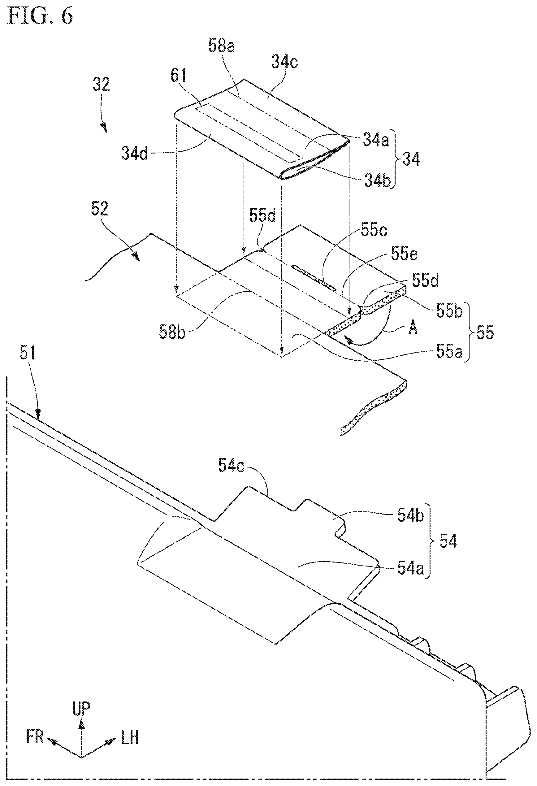 Patent US12319207 Figure 6 – Interior member for vehicle