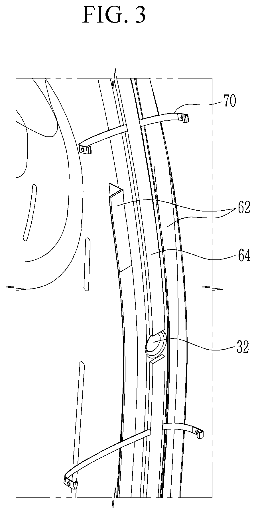 Patent US12319208 Figure 3 – Removable vehicle partition