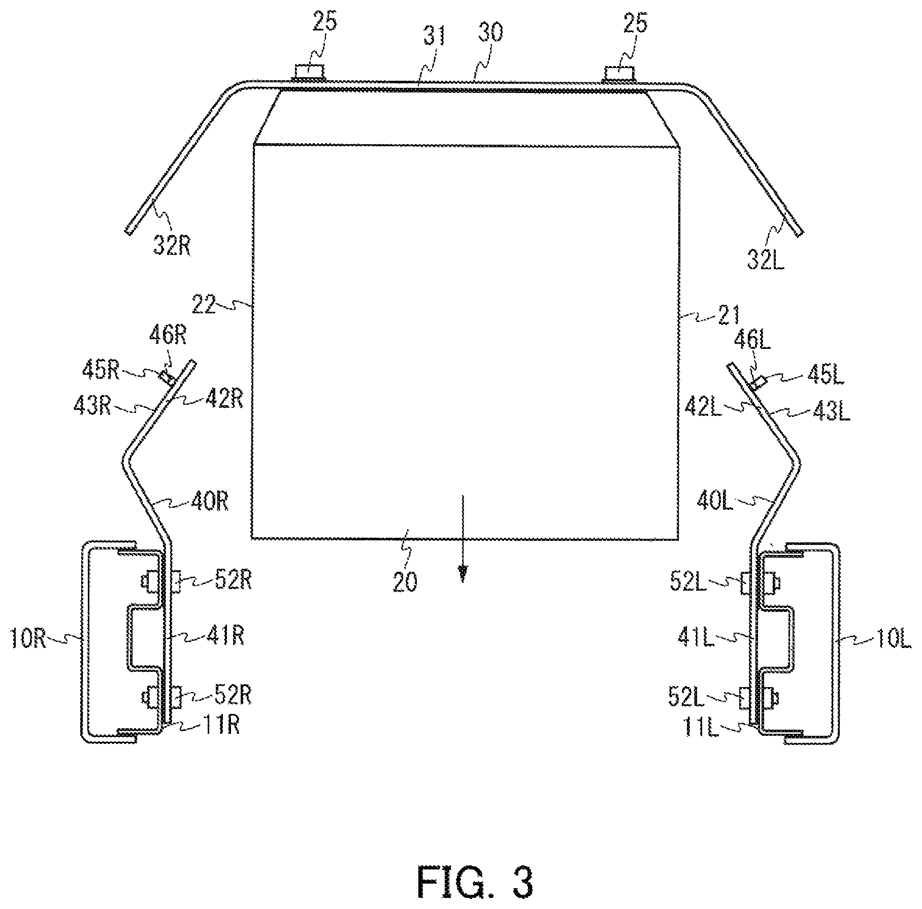 Patent US12319212 Figure 3 – Battery fixing structure