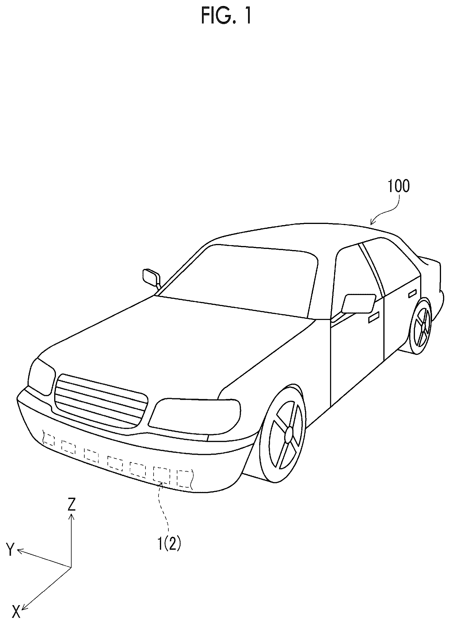 Patent US12319215 Figure 1 – Vehicle structure