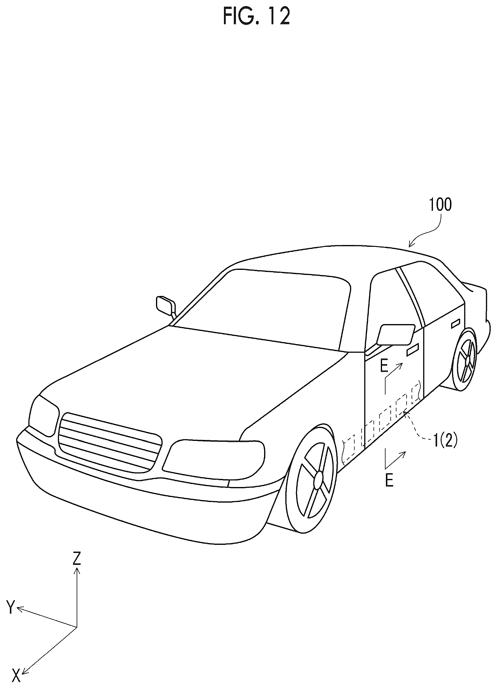 Patent US12319215 Figure 12 – Vehicle structure