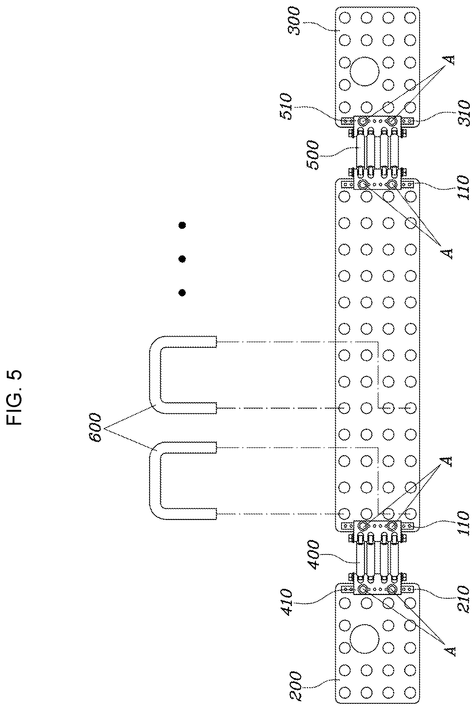 Patent US12319216 Figure 5 – Modular bumper back beam