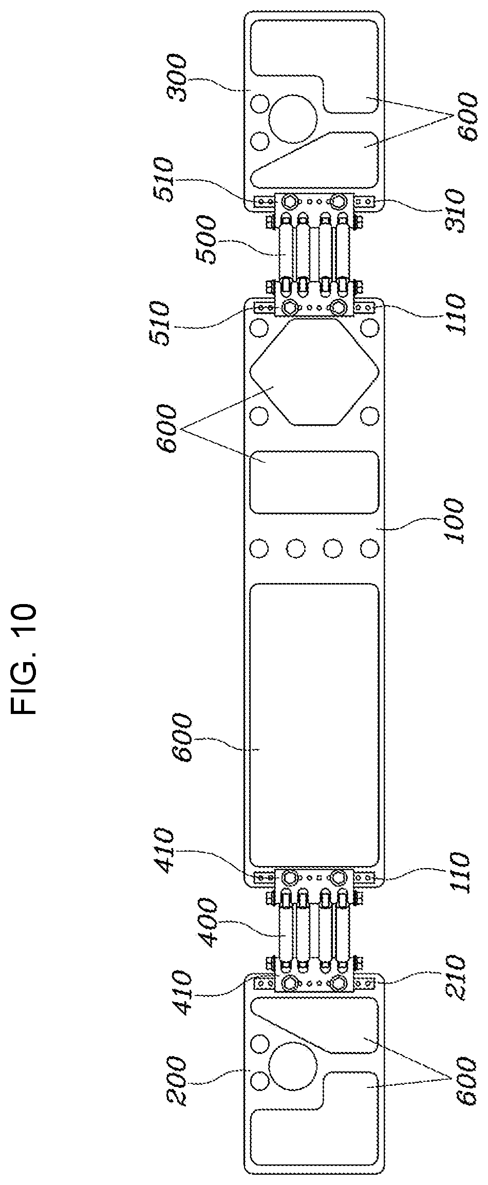 Patent US12319216 Figure 10 – Modular bumper back beam