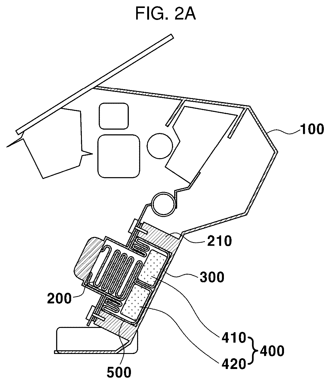 Patent US12319219 Figure 3 – Apparatus for knee airbag