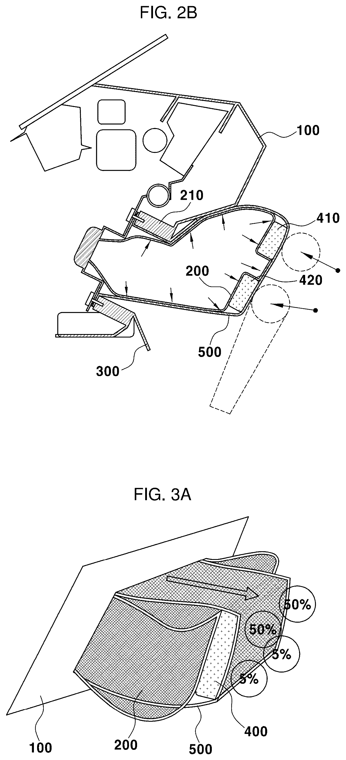 Patent US12319219 Figure 4 – Apparatus for knee airbag