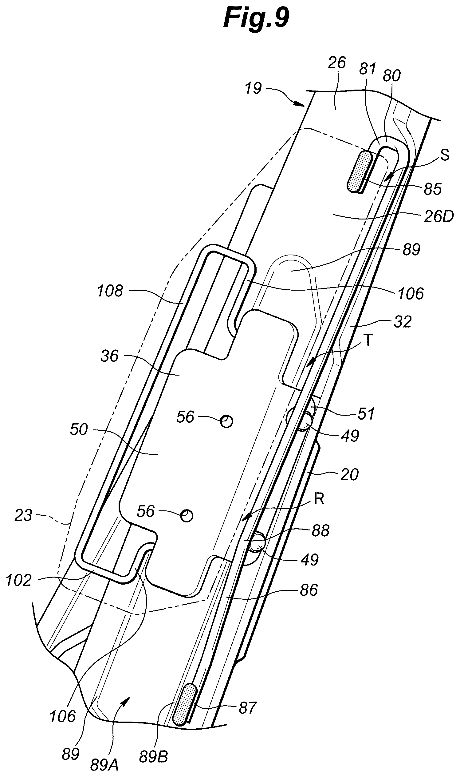 Patent US12319220 Figure 9 – Vehicle seat