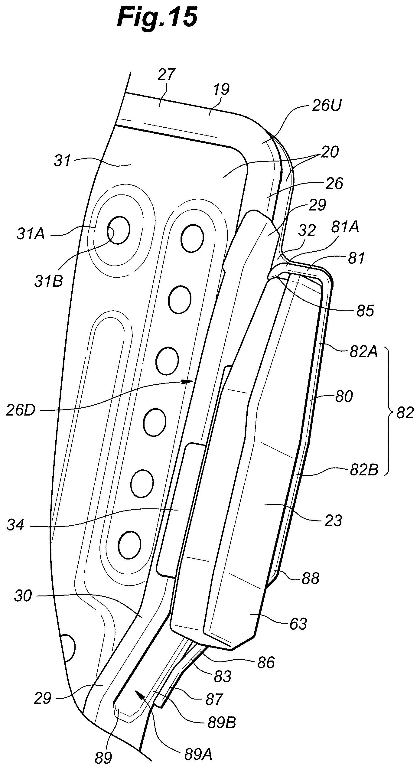 Patent US12319220 Figure 15 – Vehicle seat