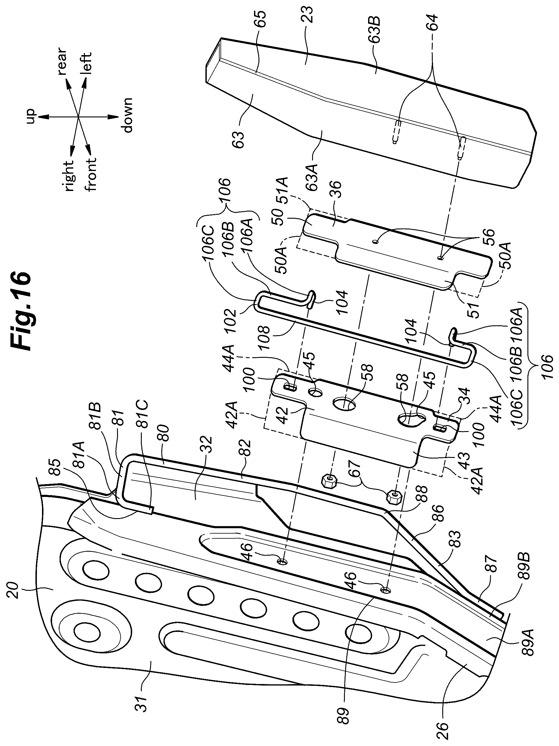 Patent US12319220 Figure 16 – Vehicle seat
