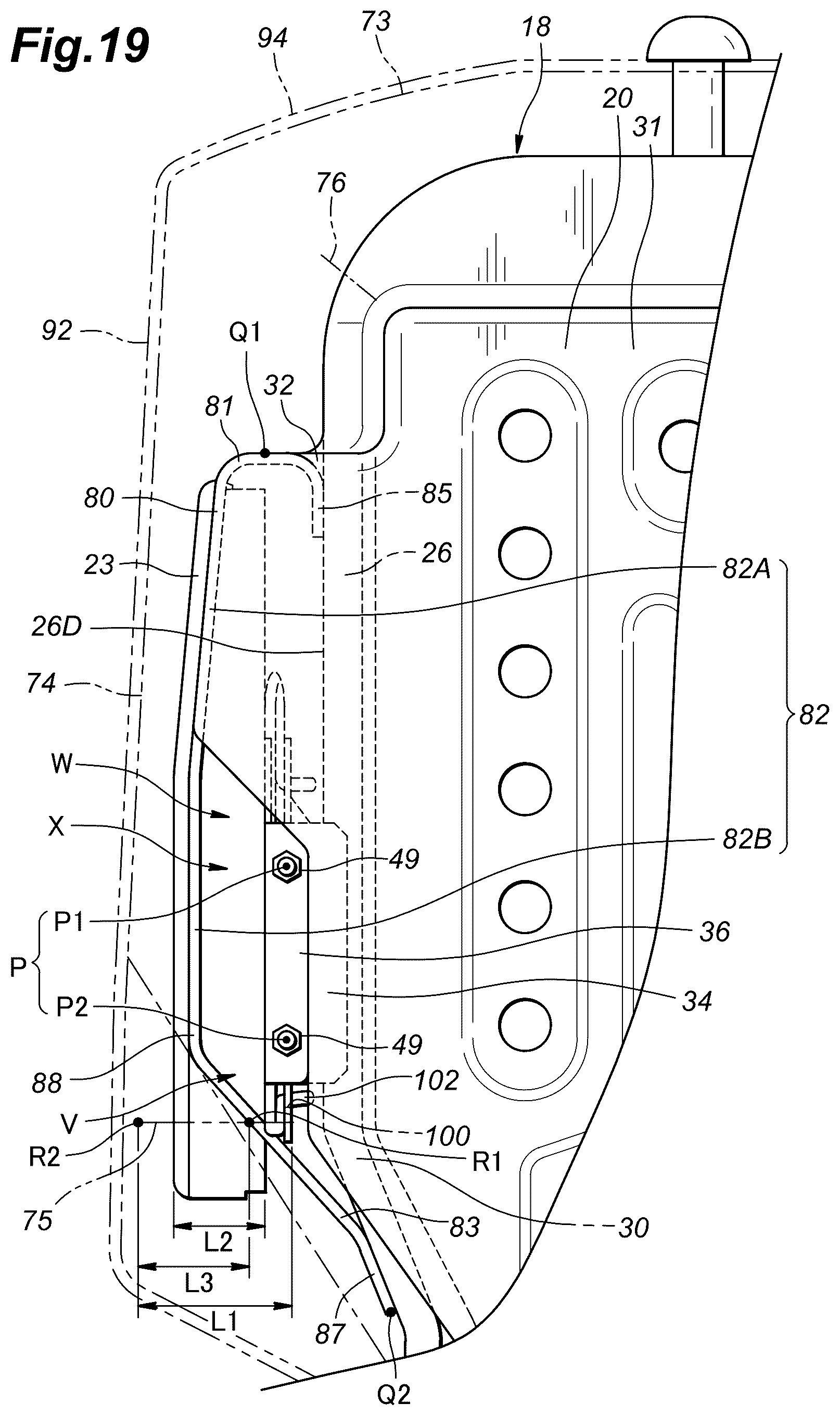 Patent US12319220 Figure 19 – Vehicle seat