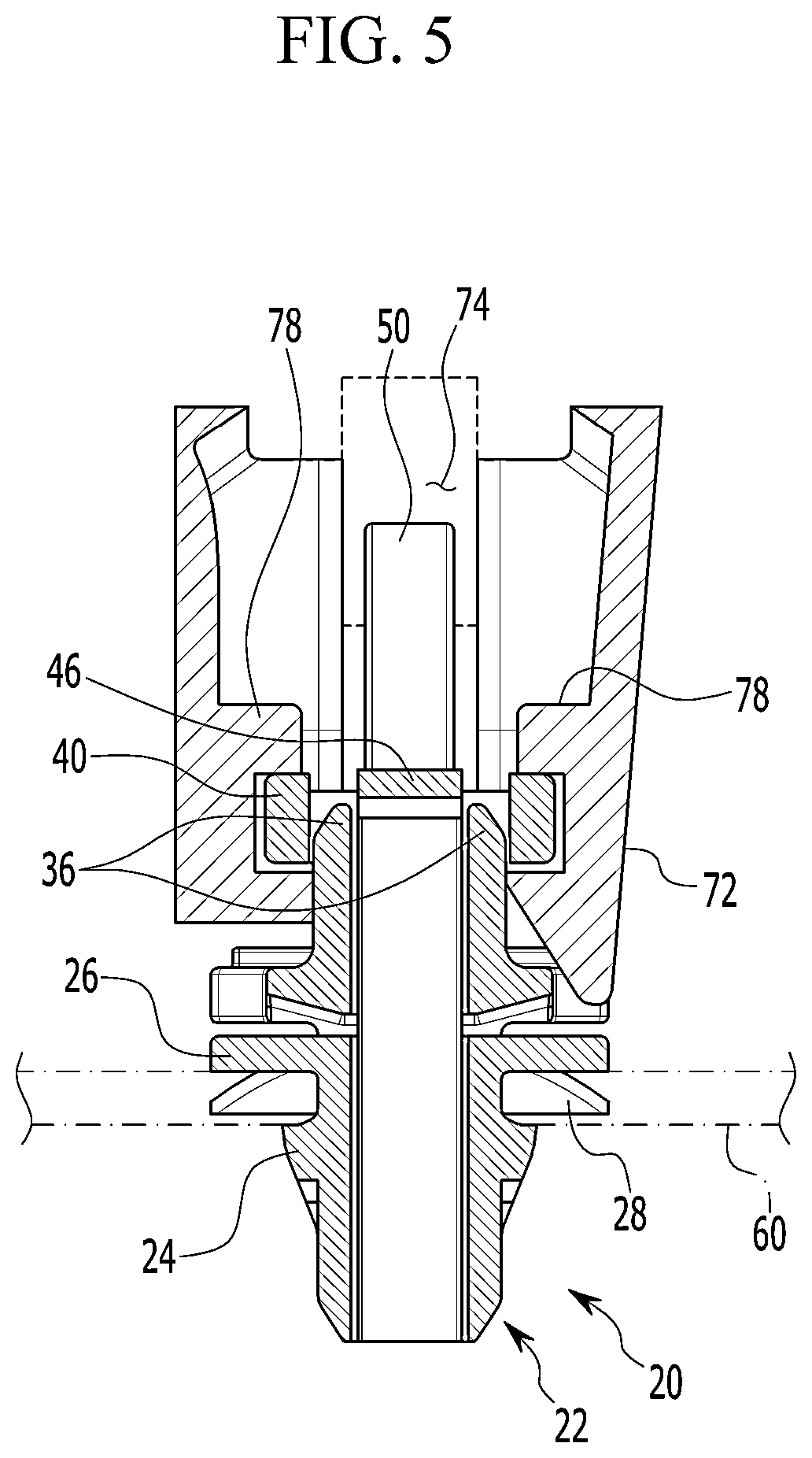 Patent US12319221 Figure 5 – Tether clip, pillar structure provided with the same, and assembly method thereof
