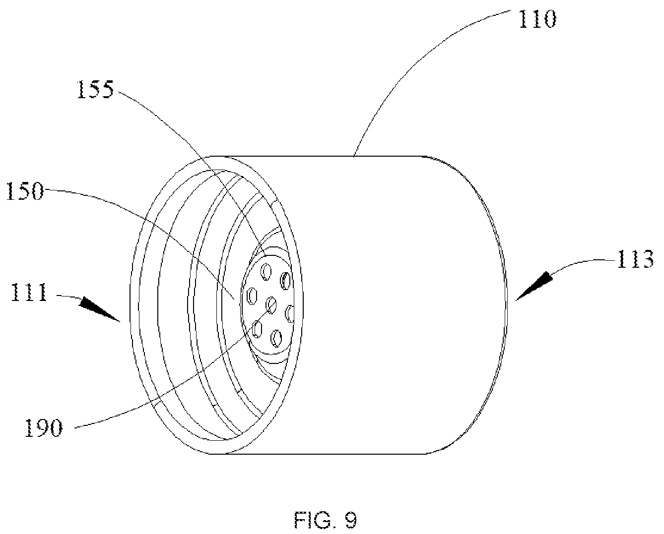 Patent US12319224 Figure 5 – Integral ignition structure and compressed-gas-type fuel gas generator