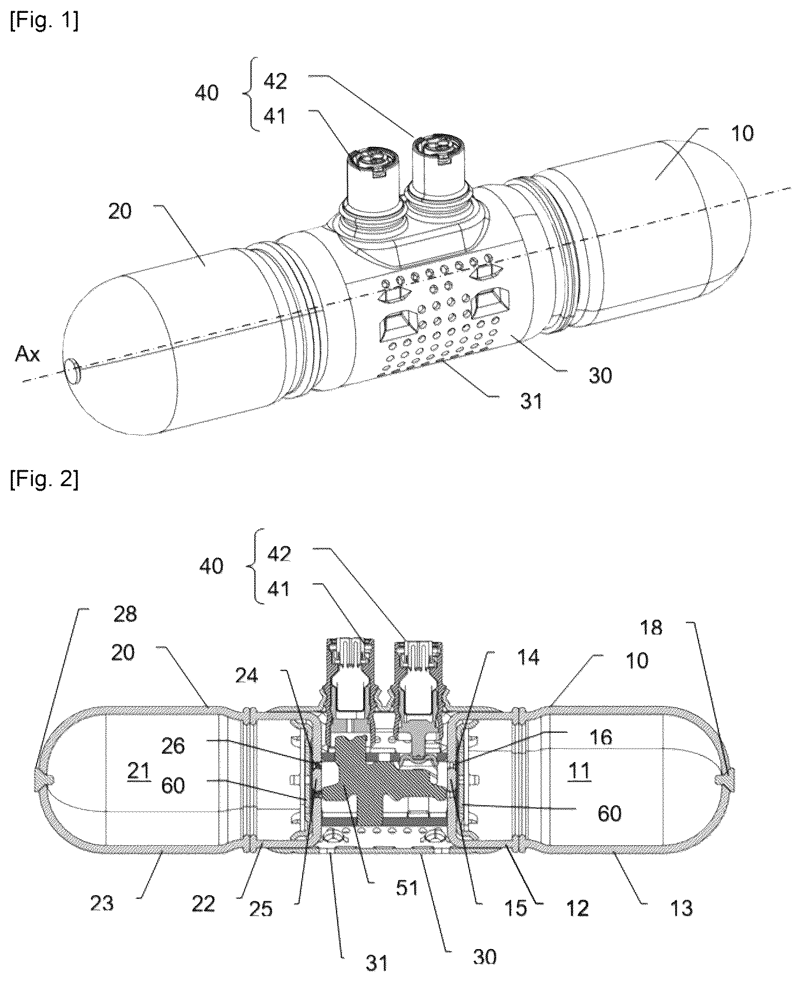 Patent US12319225 Figure 1 – Gas generator with a pressurized gas reserve