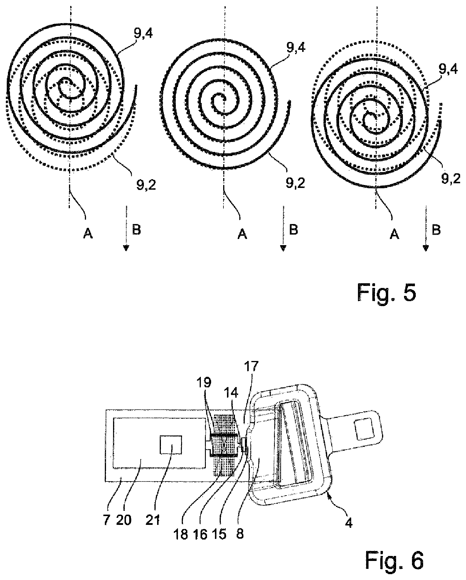 Patent US12319227 Figure 3 – Seatbelt device