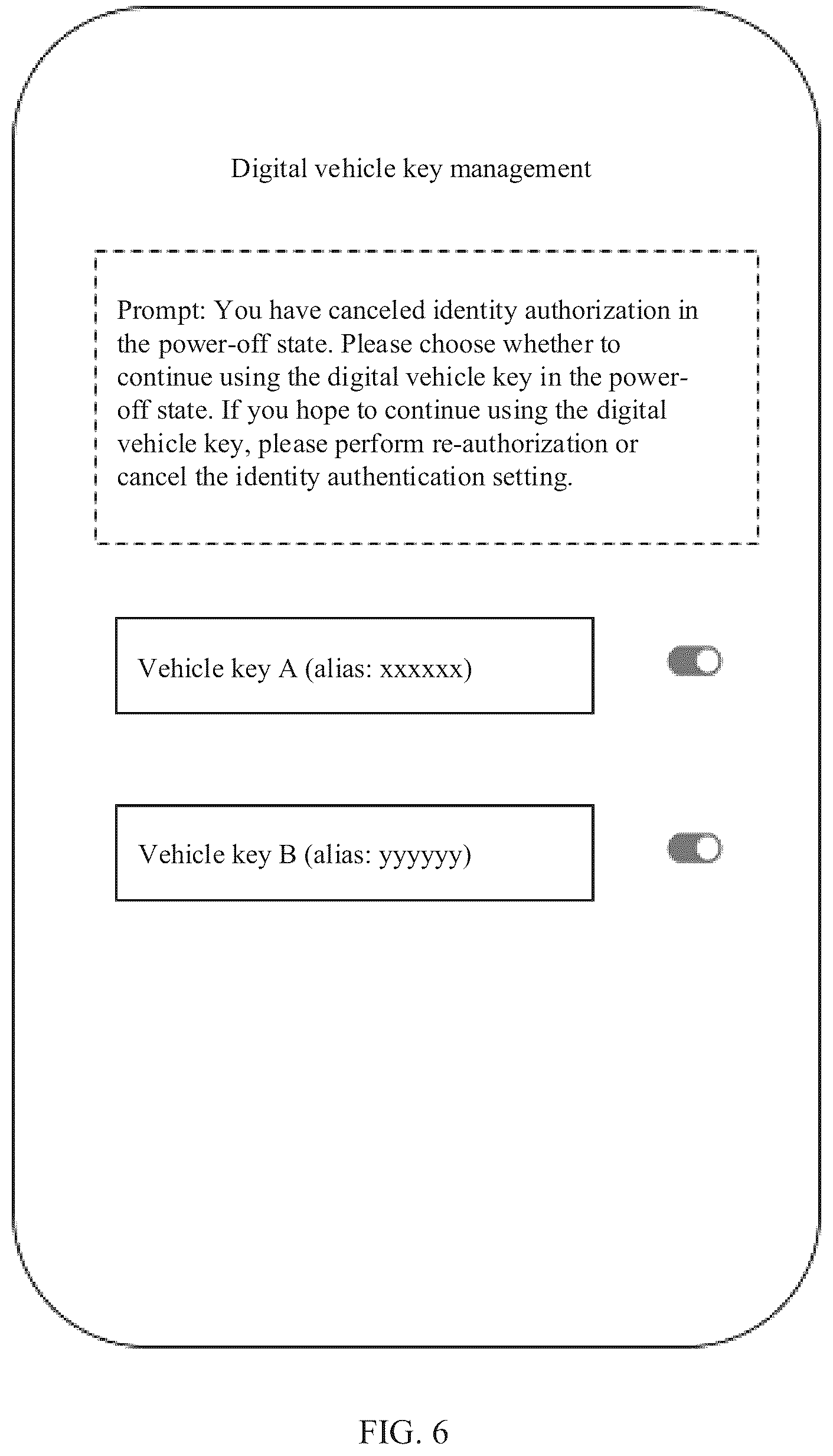 Patent US12319229 Figure 5 – Method for authenticating identity of digital key, terminal device, and medium
