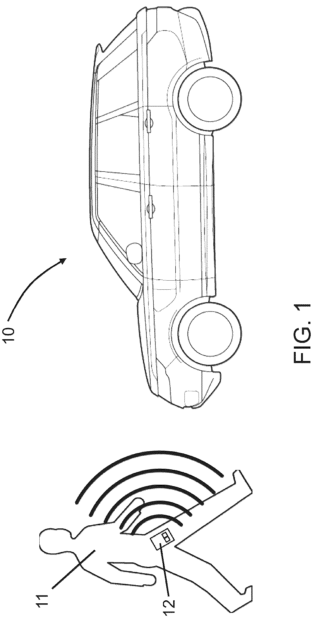 Patent US12319232 Figure 1 – Access control system for a vehicle