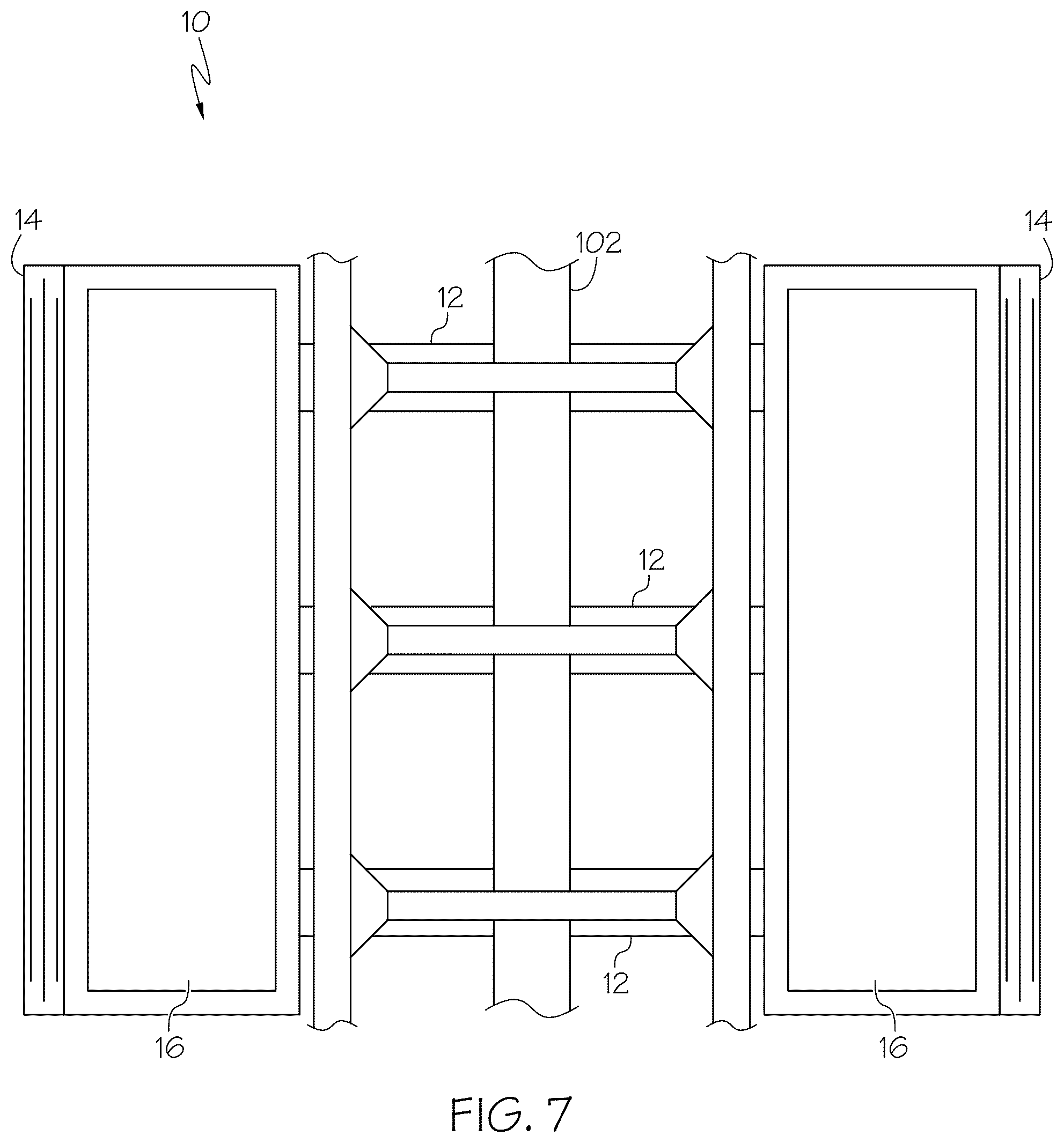 Patent US12319233 Figure 6 – Sub-frame and step assembly for truck
