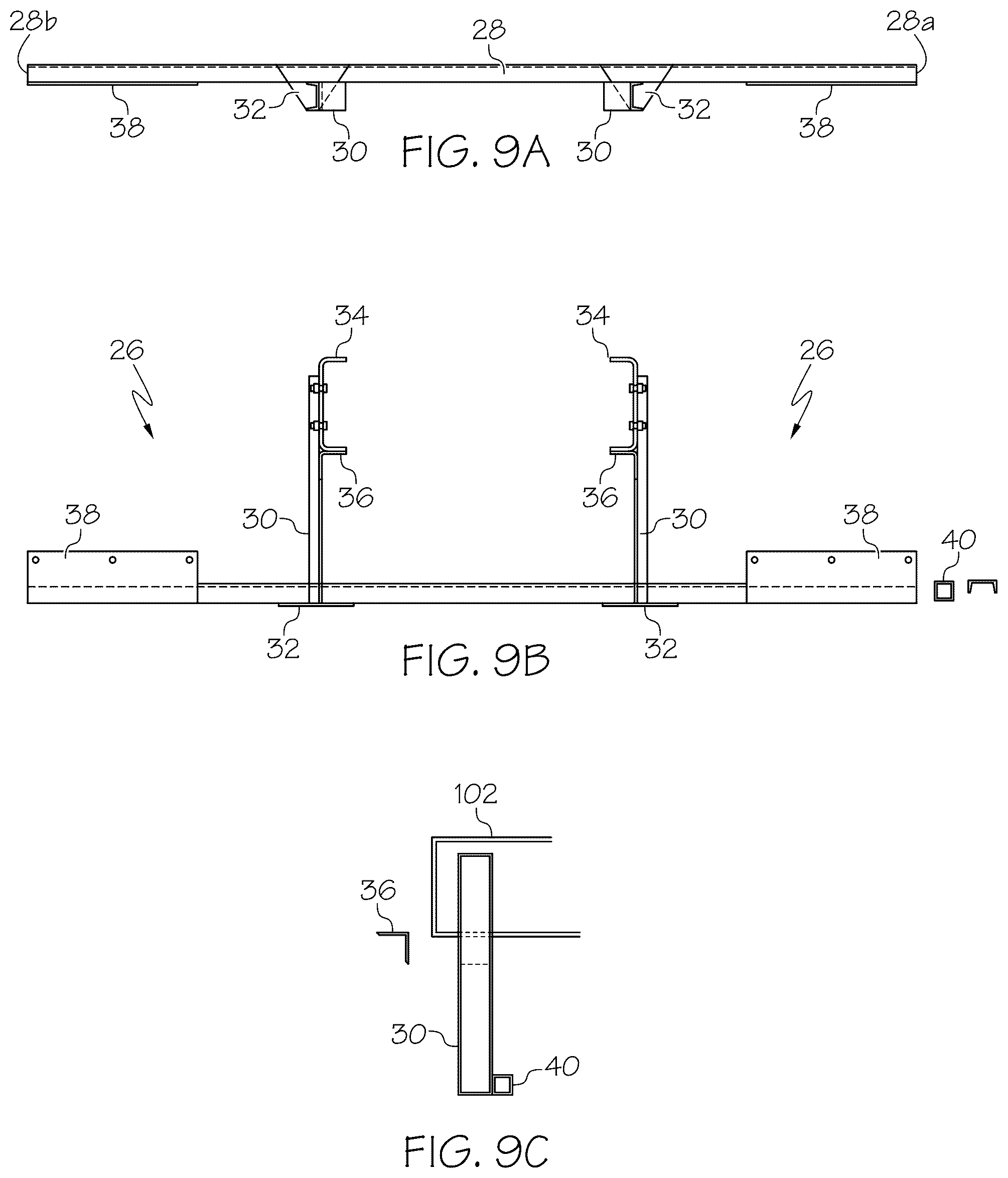 Patent US12319233 Figure 8 – Sub-frame and step assembly for truck