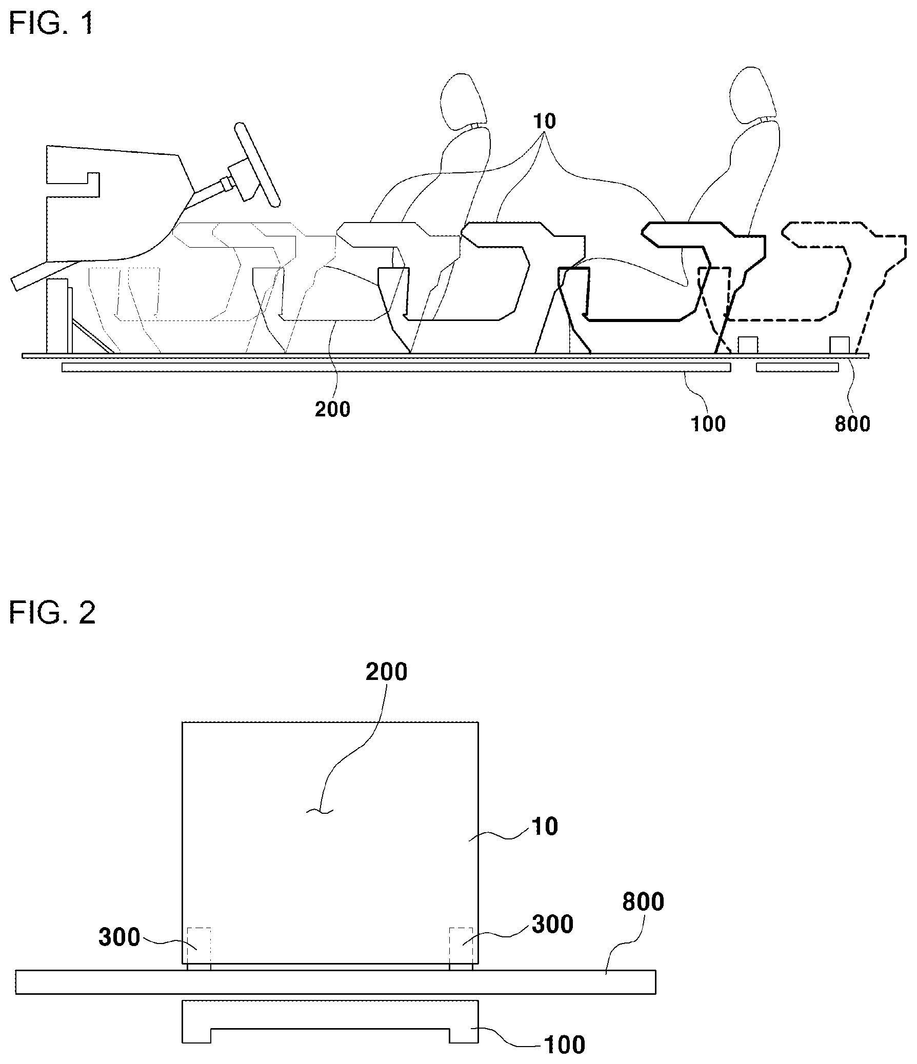 Patent US12319236 Figure 1 – Structure for fixing movable device