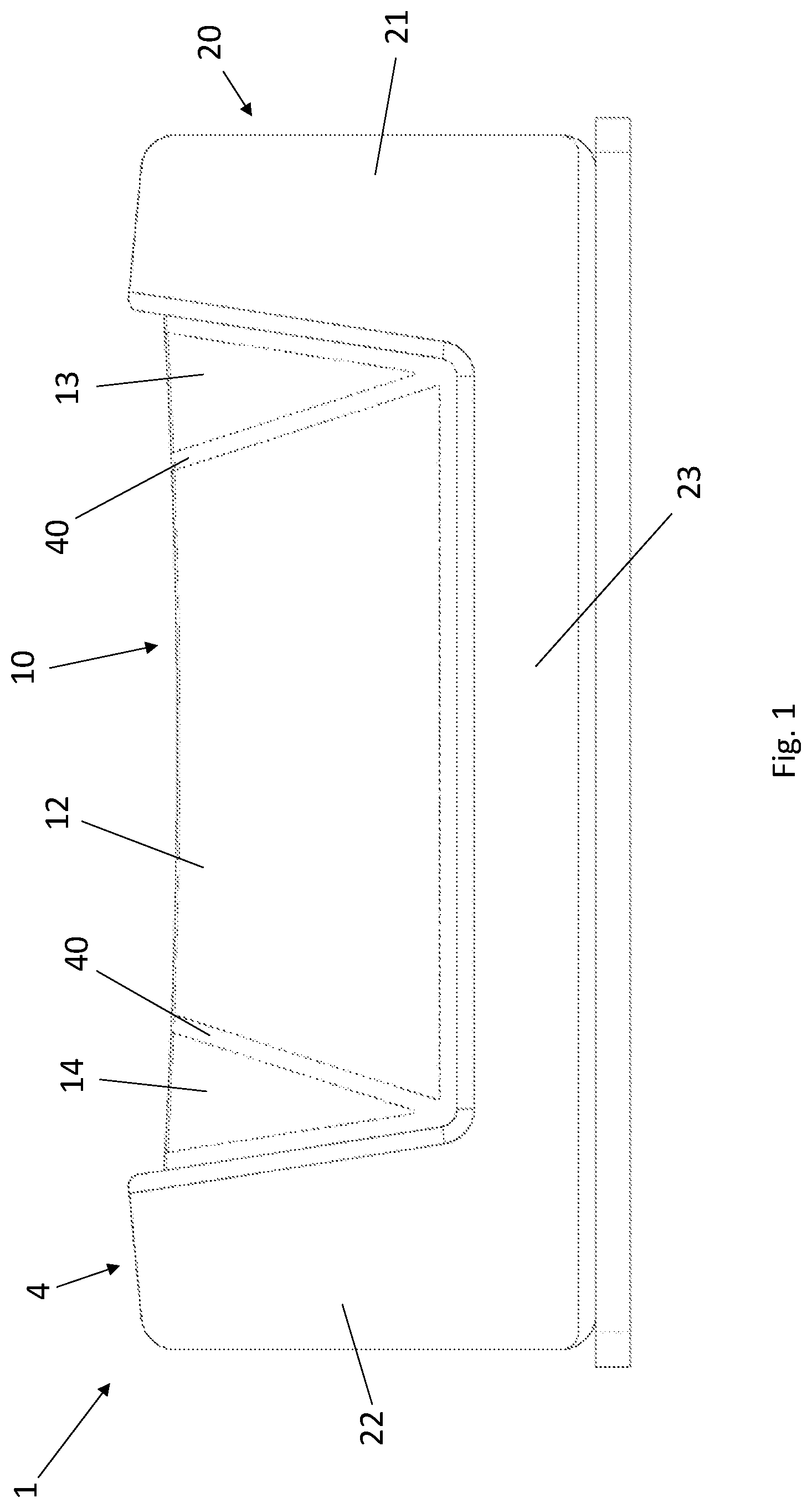 Patent US12319237 Figure 1 – Shelf for a vehicle