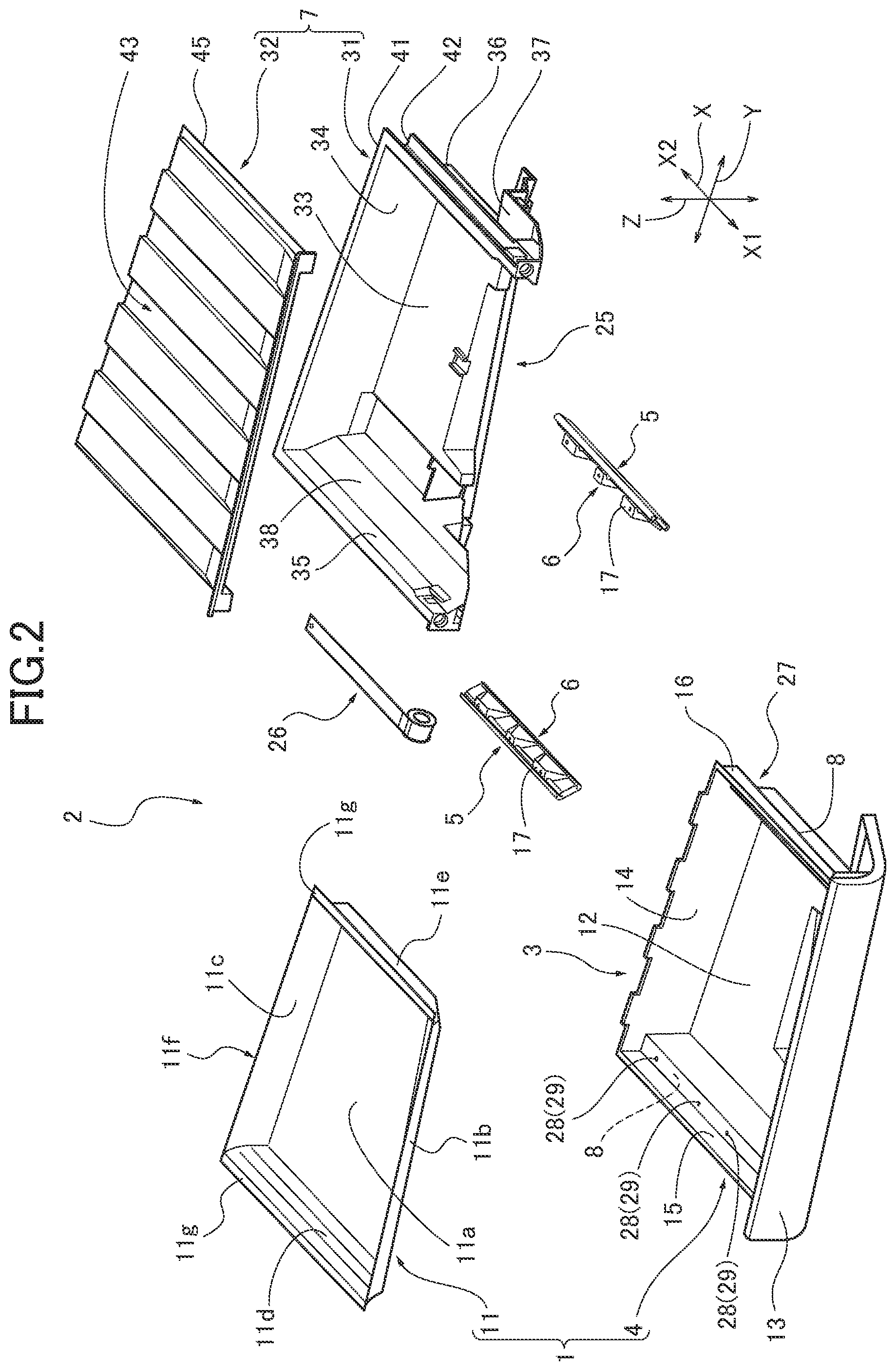 Patent US12319238 Figure 2 – Drawer type storage box