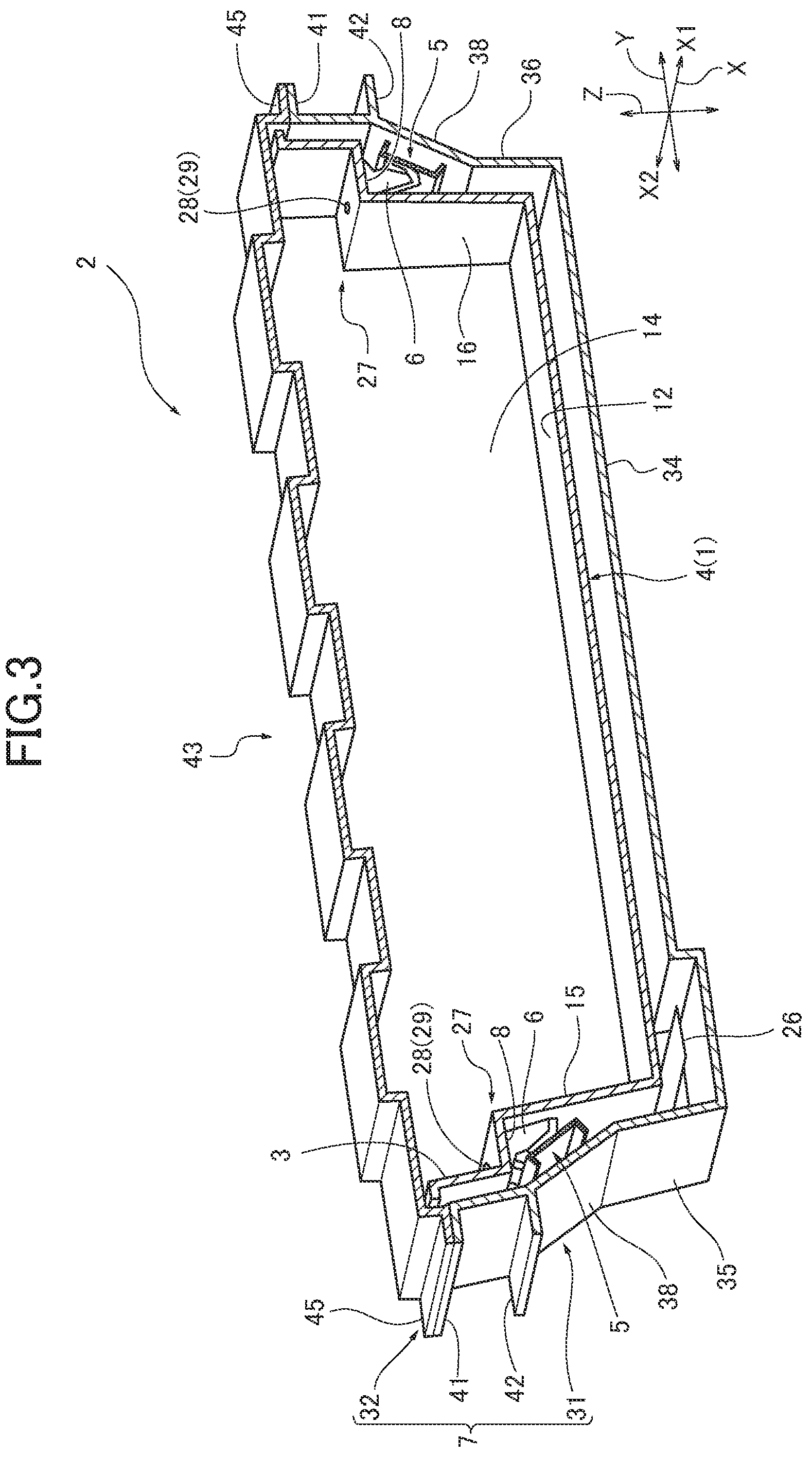 Patent US12319238 Figure 3 – Drawer type storage box