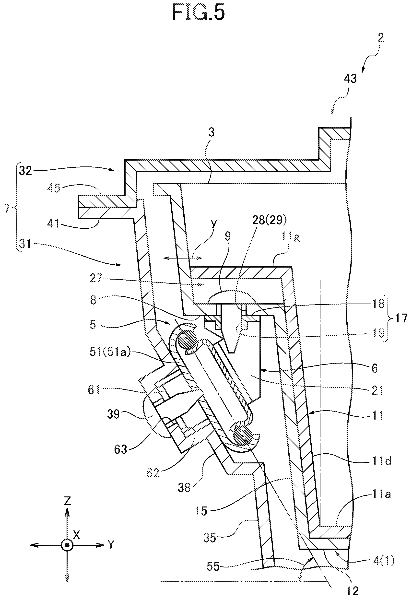 Patent US12319238 Figure 5 – Drawer type storage box