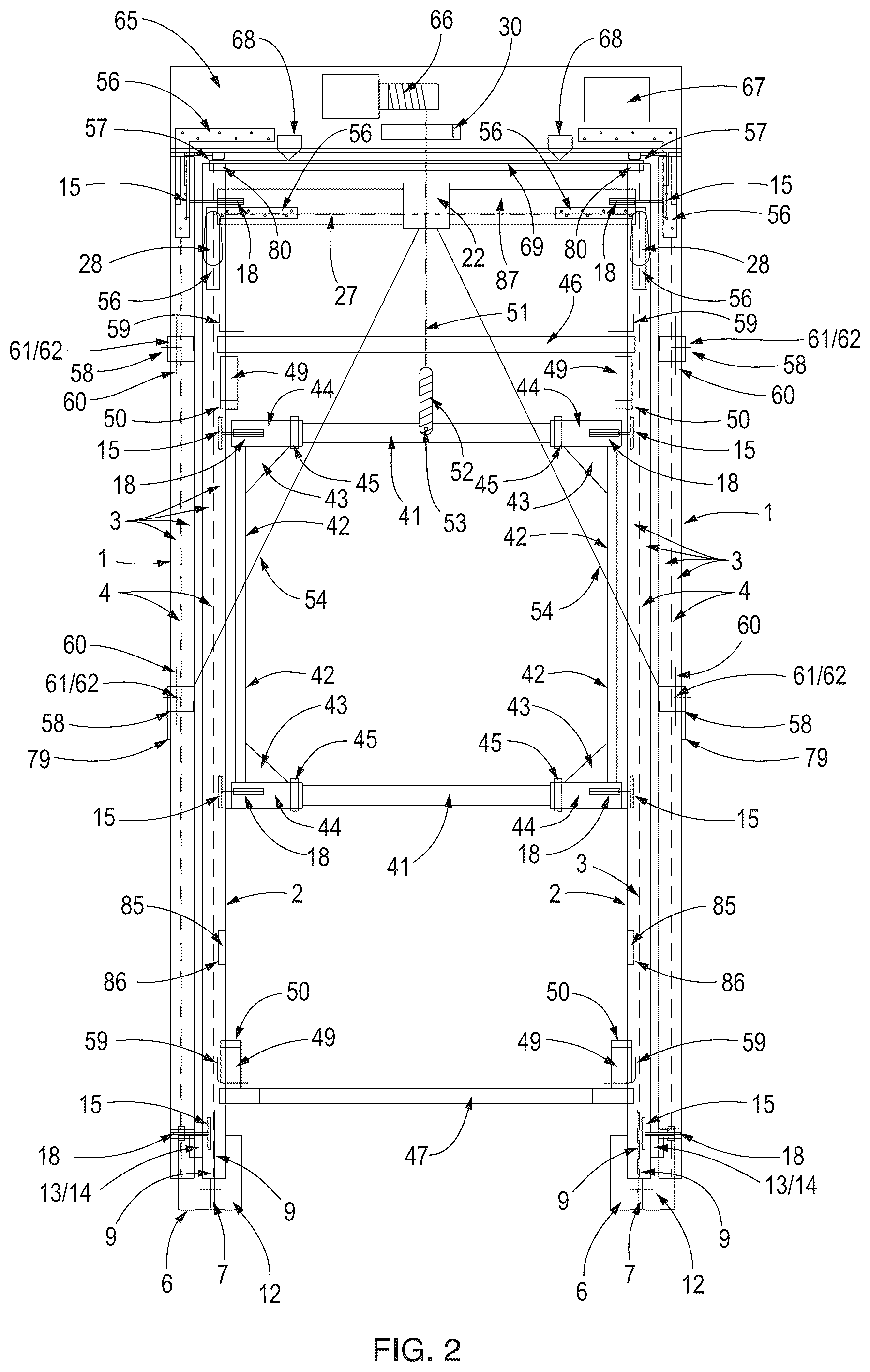 Patent US12319241 Figure 2 – Vehicle external cargo stowage and retrieval apparatus and related control system
